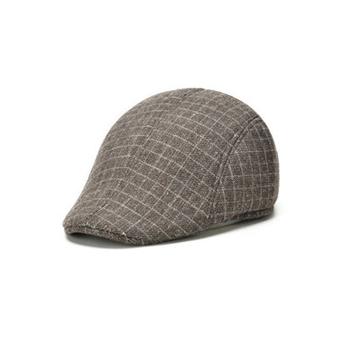 Adult Men'S Tweed Plaid Beret