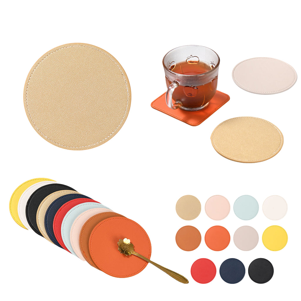 Nordic Faux Leather Coaster