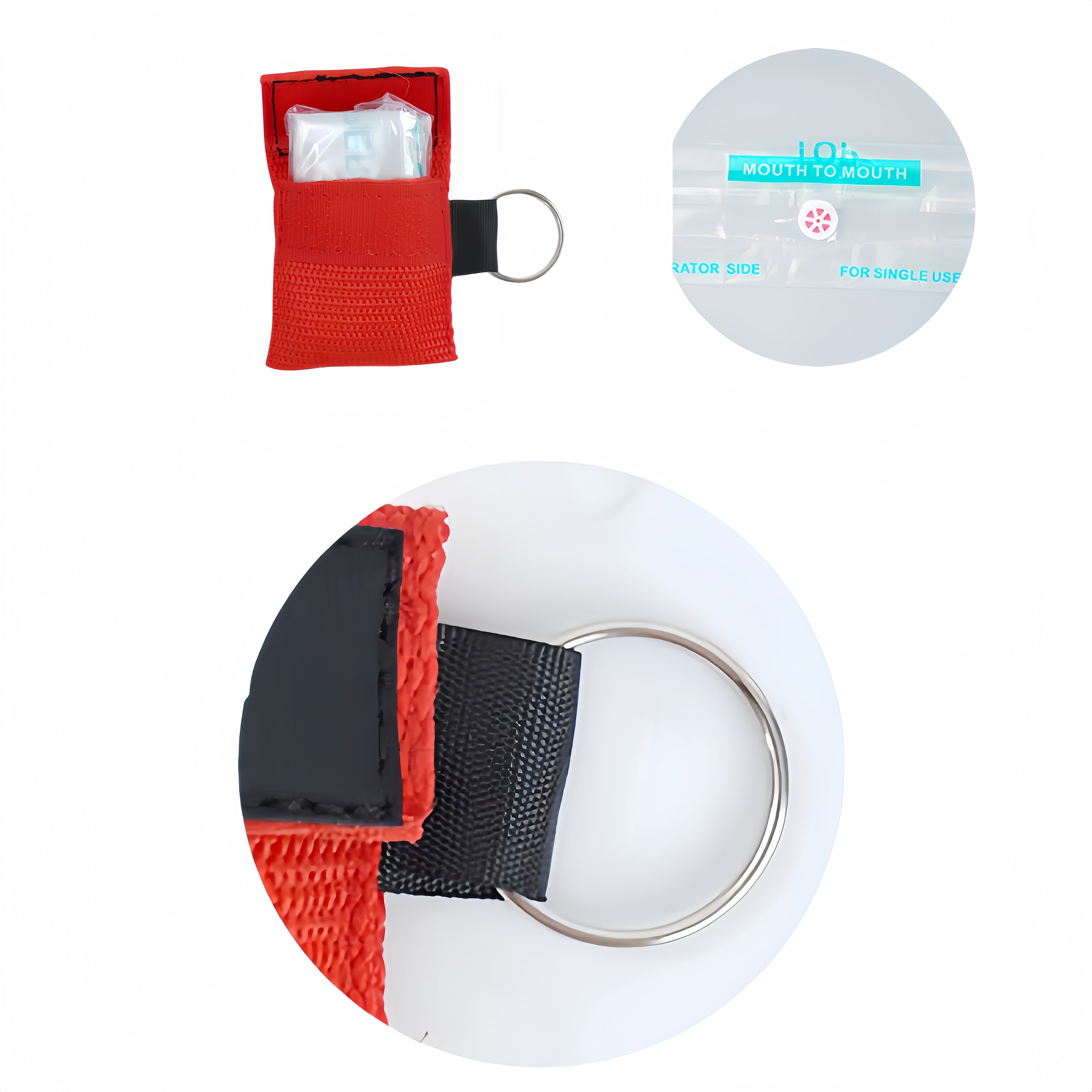 Outdoor Portable Cpr First Aid Face Shield With One-Way Valve