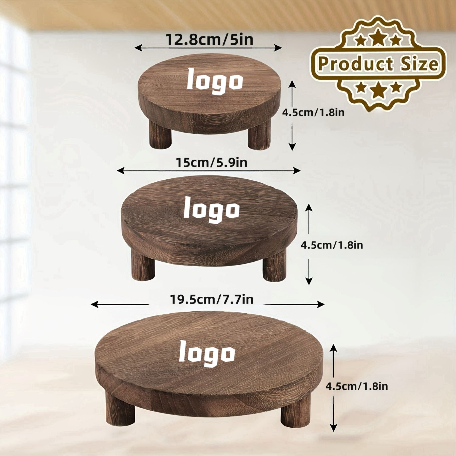 Wooden Base Ornament （Medium Size）