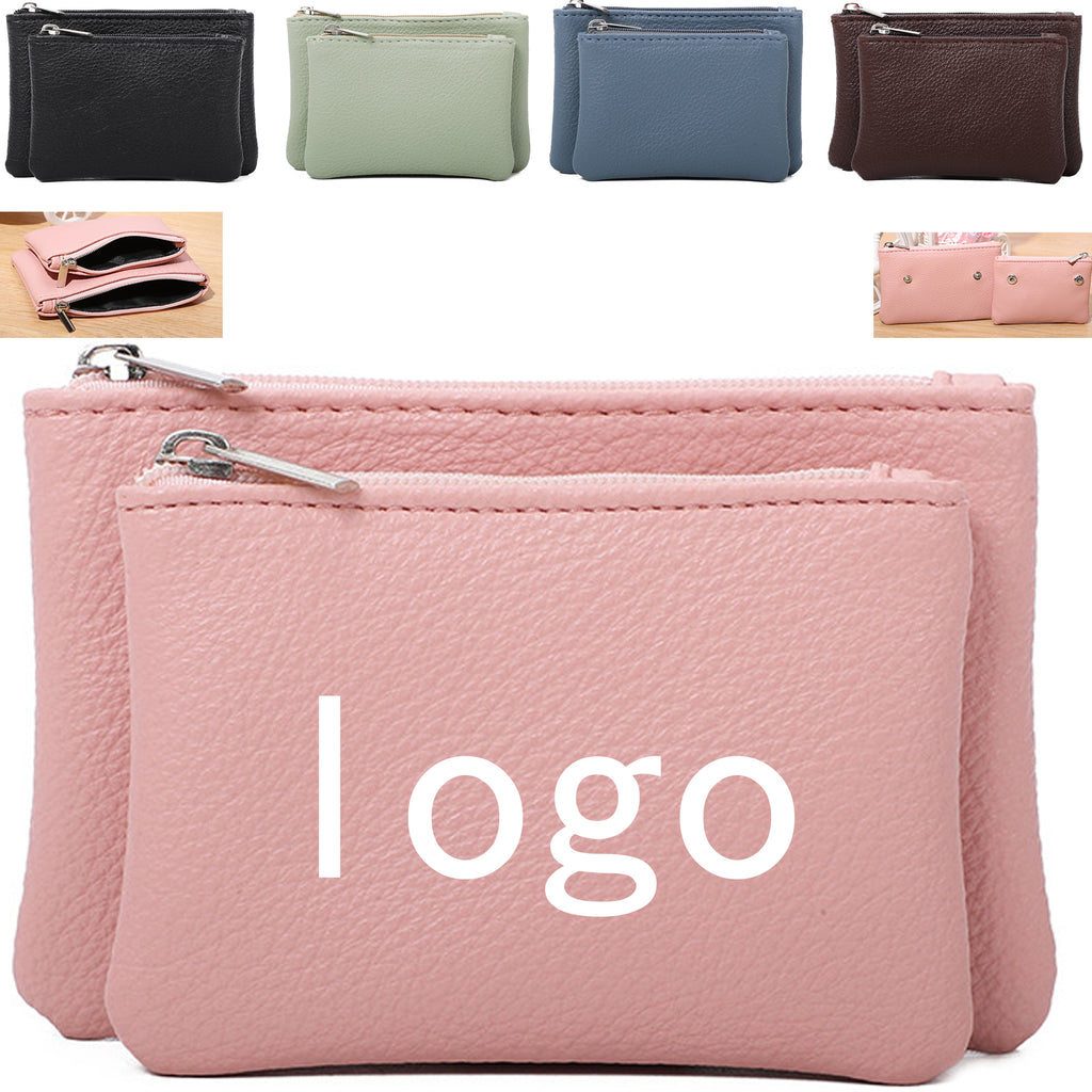 Detachable Leather Wallet With Zipper