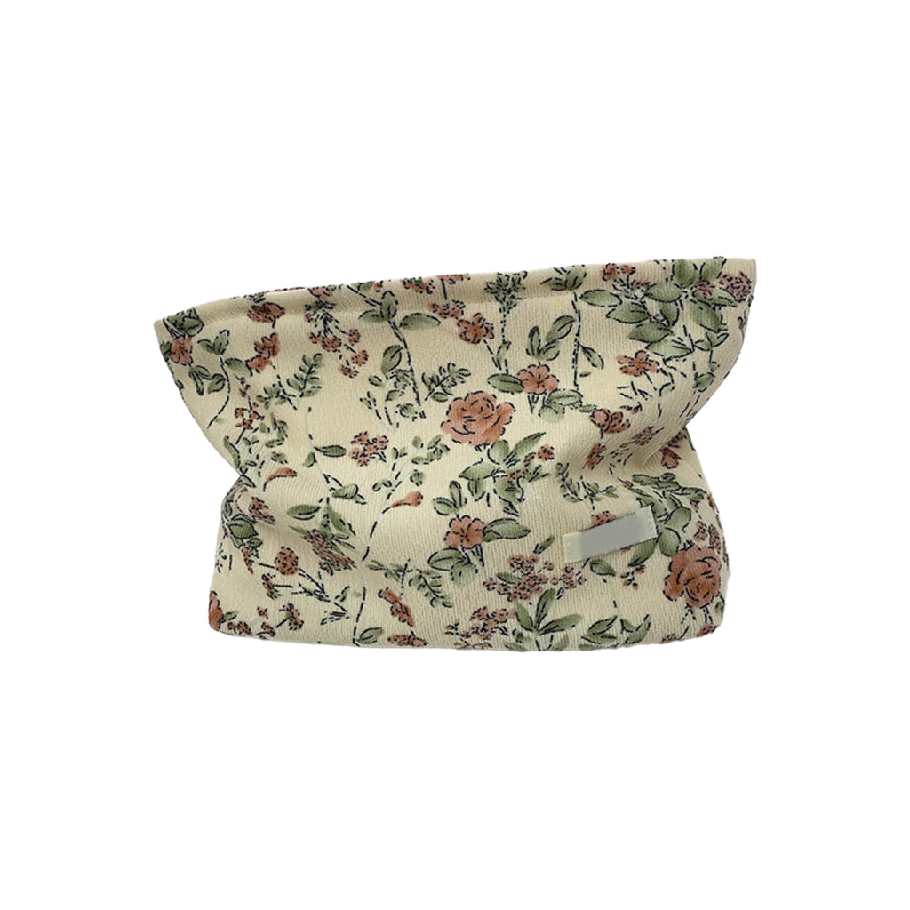 Cotton Canvas Cosmetic Pouch