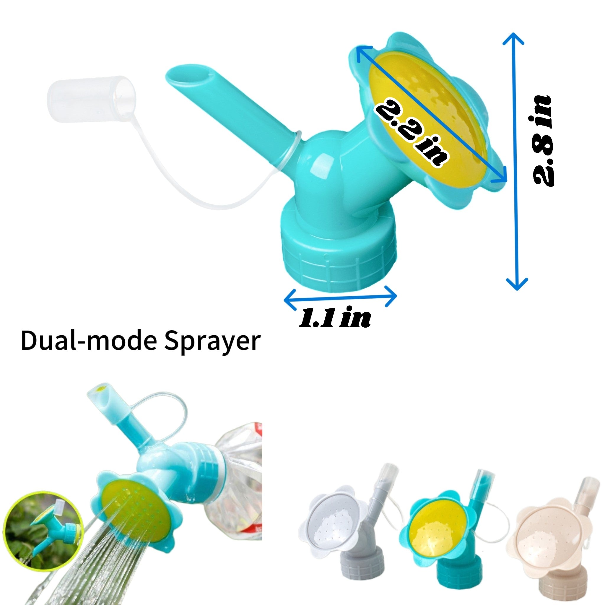 Dual Outlet Plastic Plant Watering Nozzle