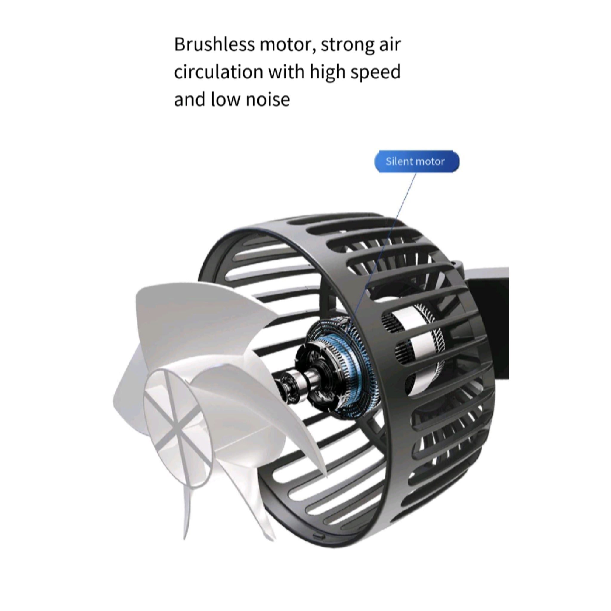 Adjustable Dual Fan Car Backseat 5V Clip Quiet