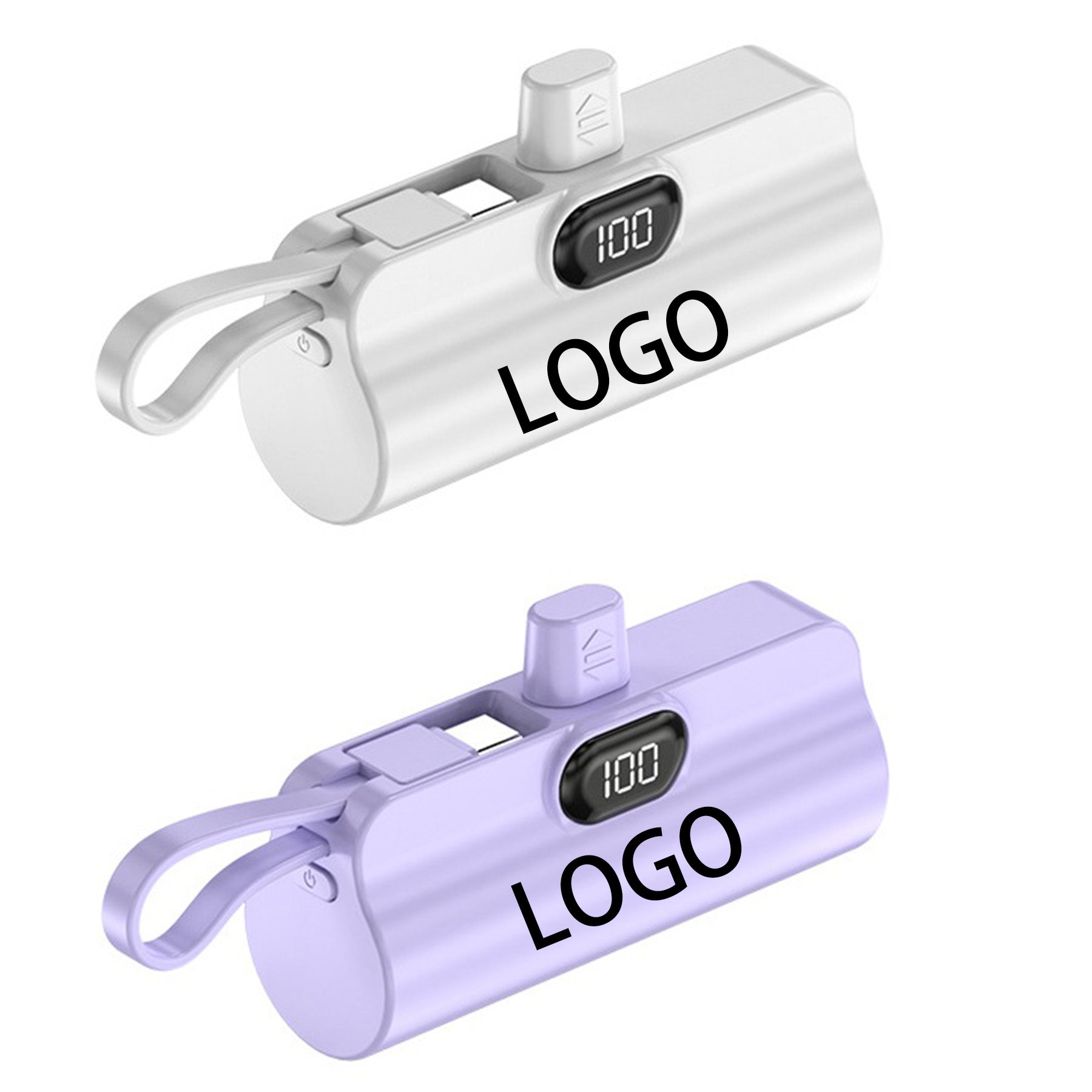 Mini Compact Capsule Power Bank With Digital Display