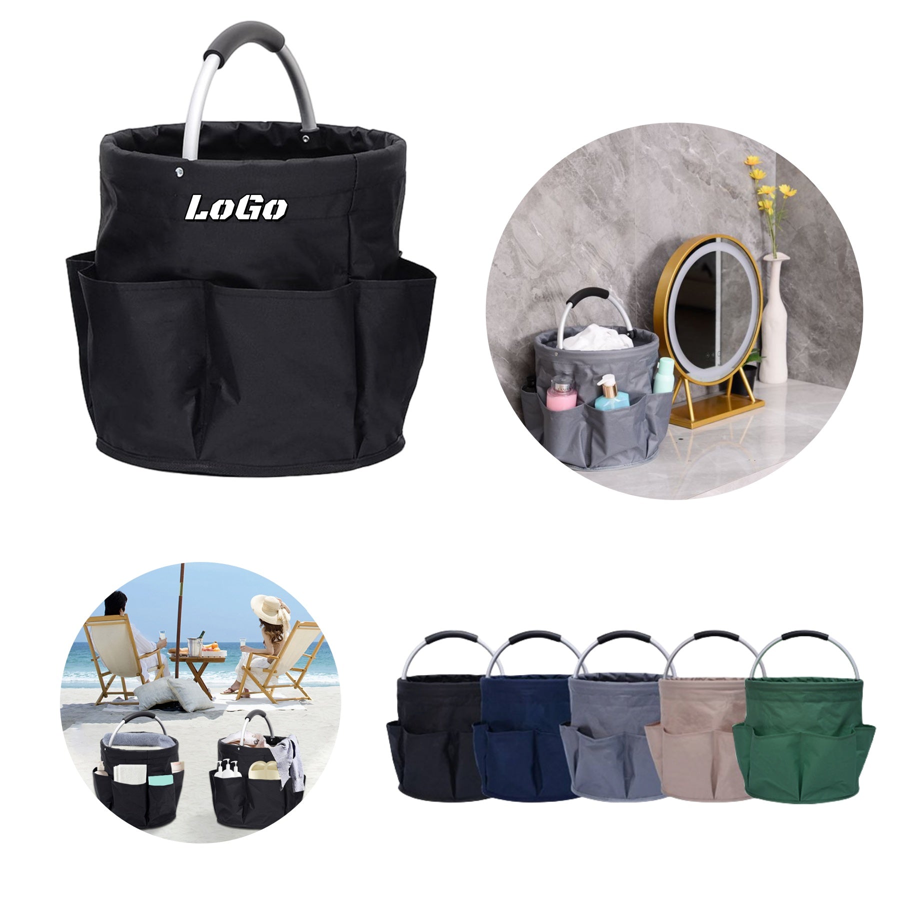 Handheld Oxford Cloth Picnic Basket