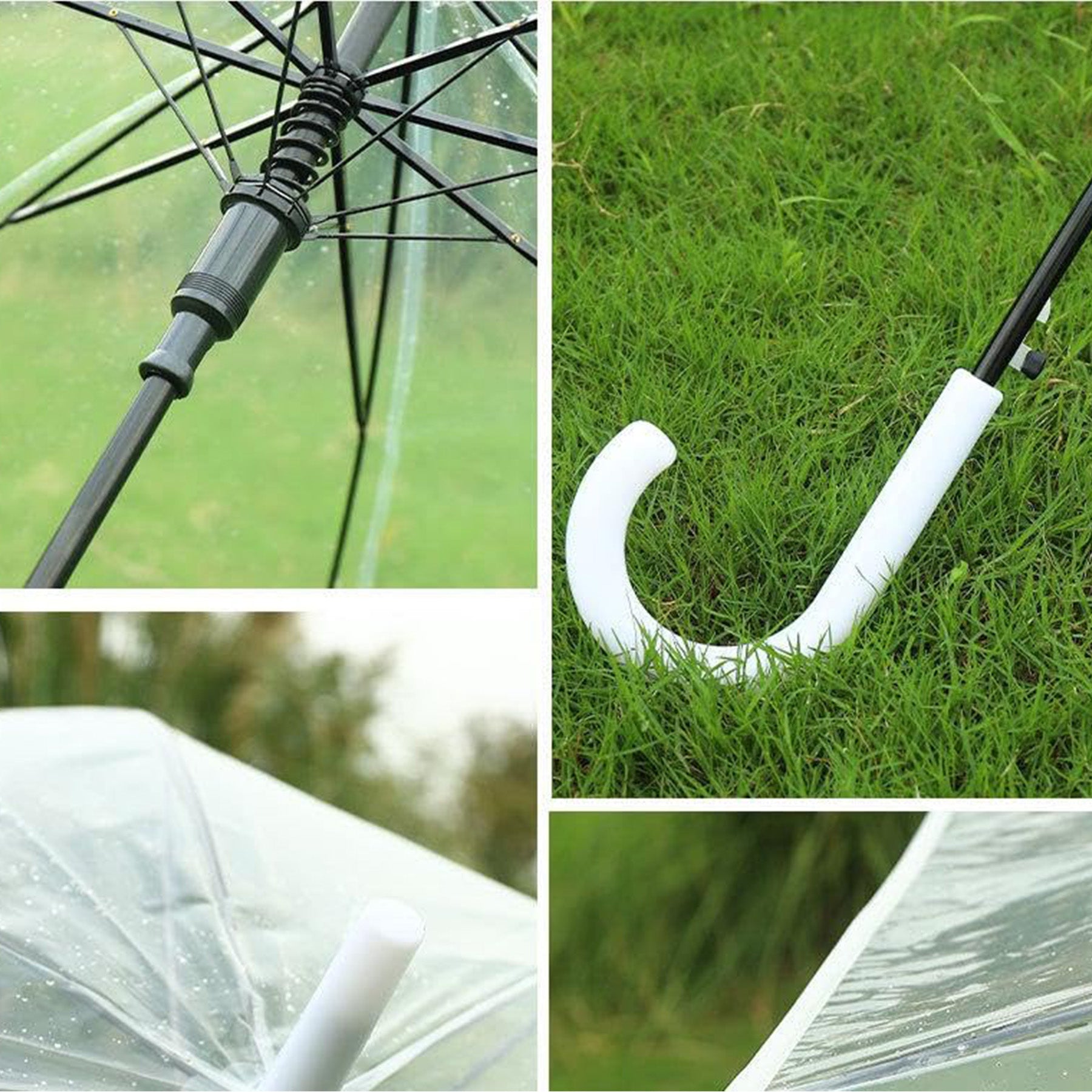 Sturdy Business Scene Pole Transparent Umbrella
