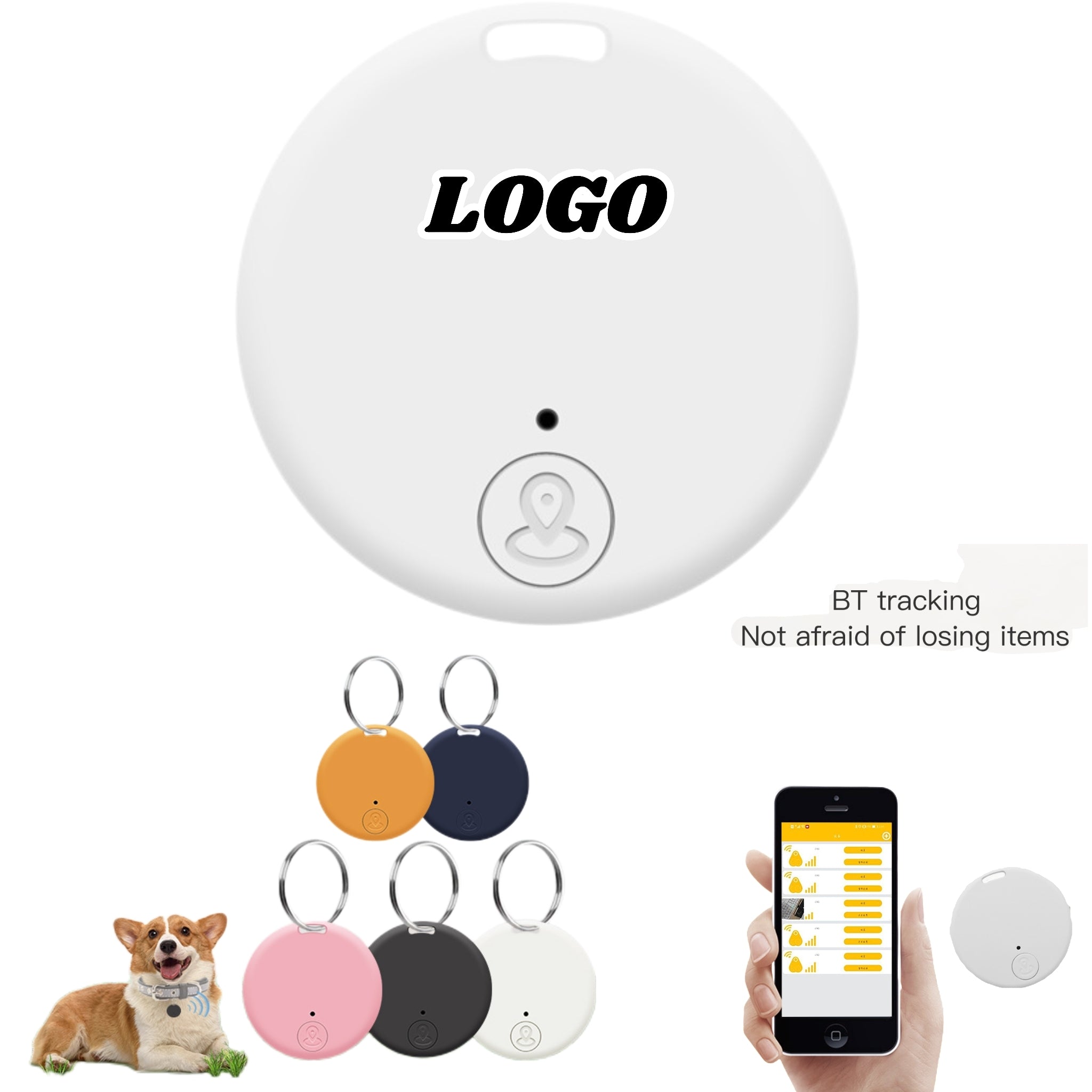 Round Bluetooth Anti - lost Device
