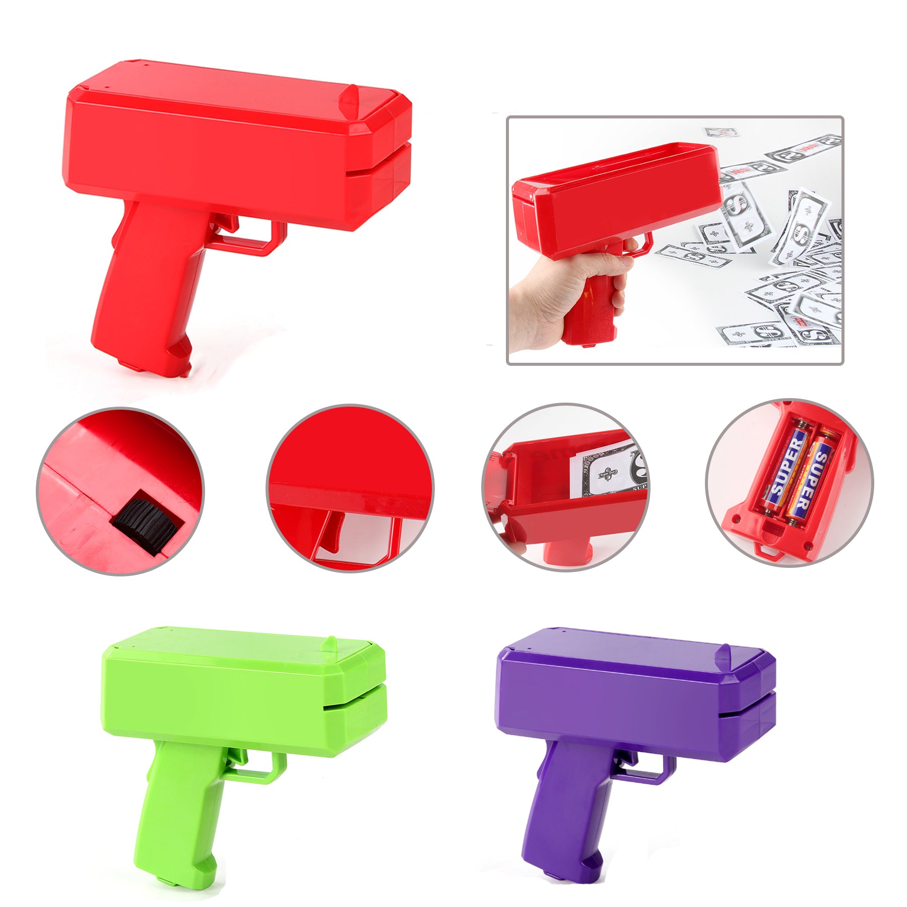 Cash Cannon Money Gun Toy