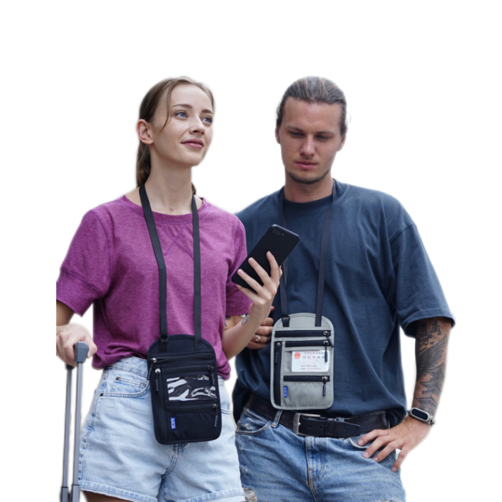 Multi-Functional Neck Passport Holder