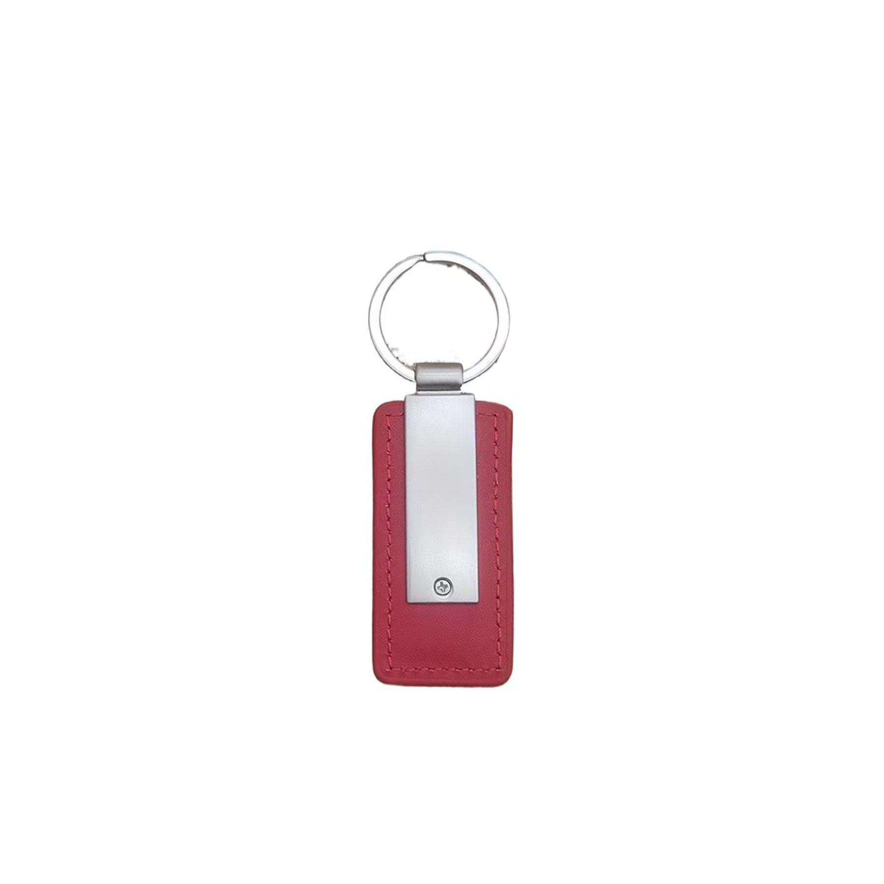 Metal Car Keychain with PU Leather