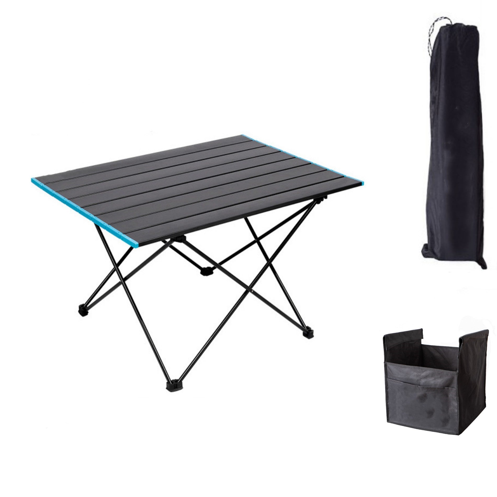 Outdoor Portable Table with Storage Folding Table For Travel