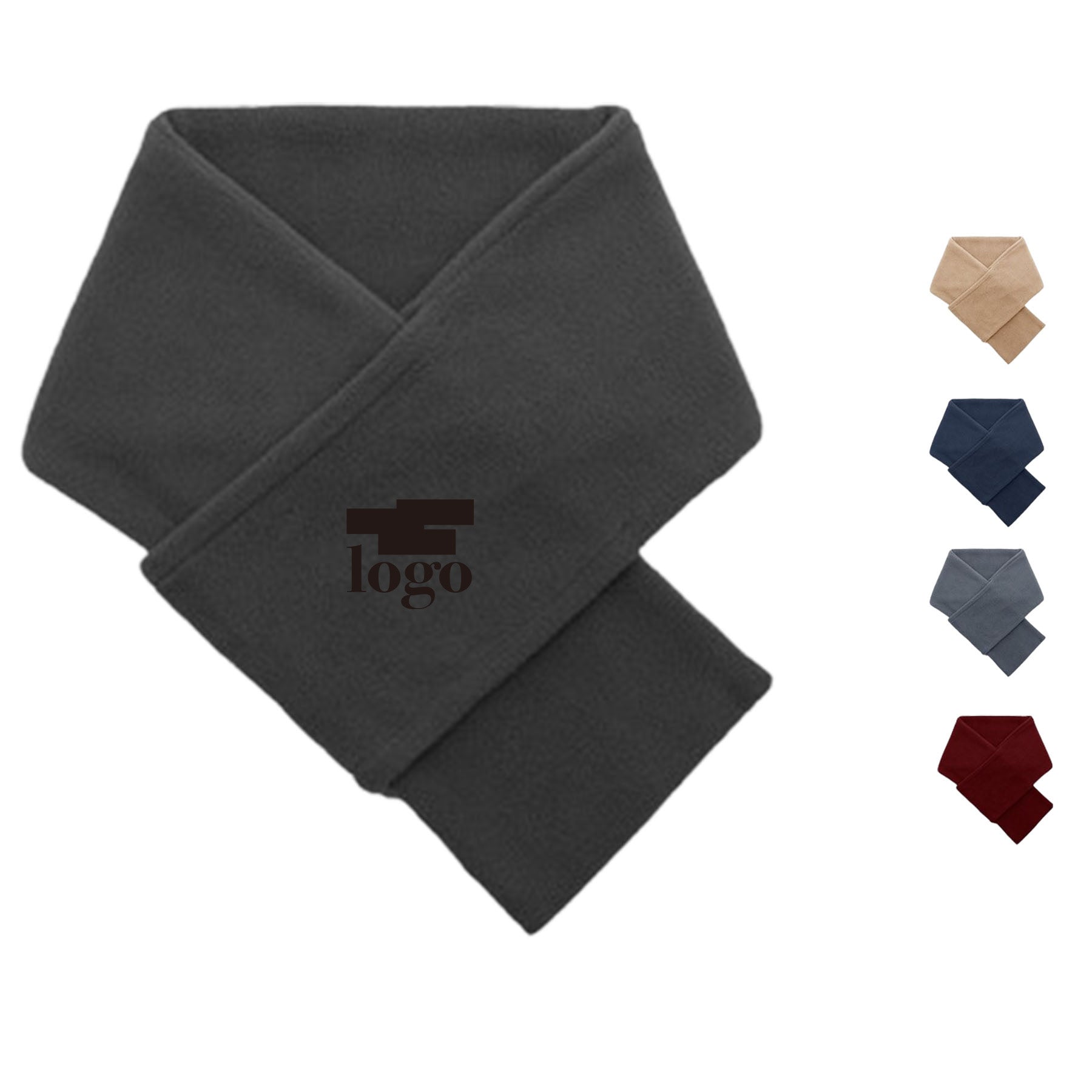 Solid Polar Fleece Scarf