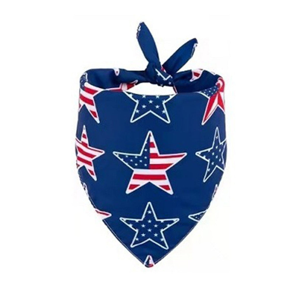 Independence Day Pet Dog Triangle Drool Towel