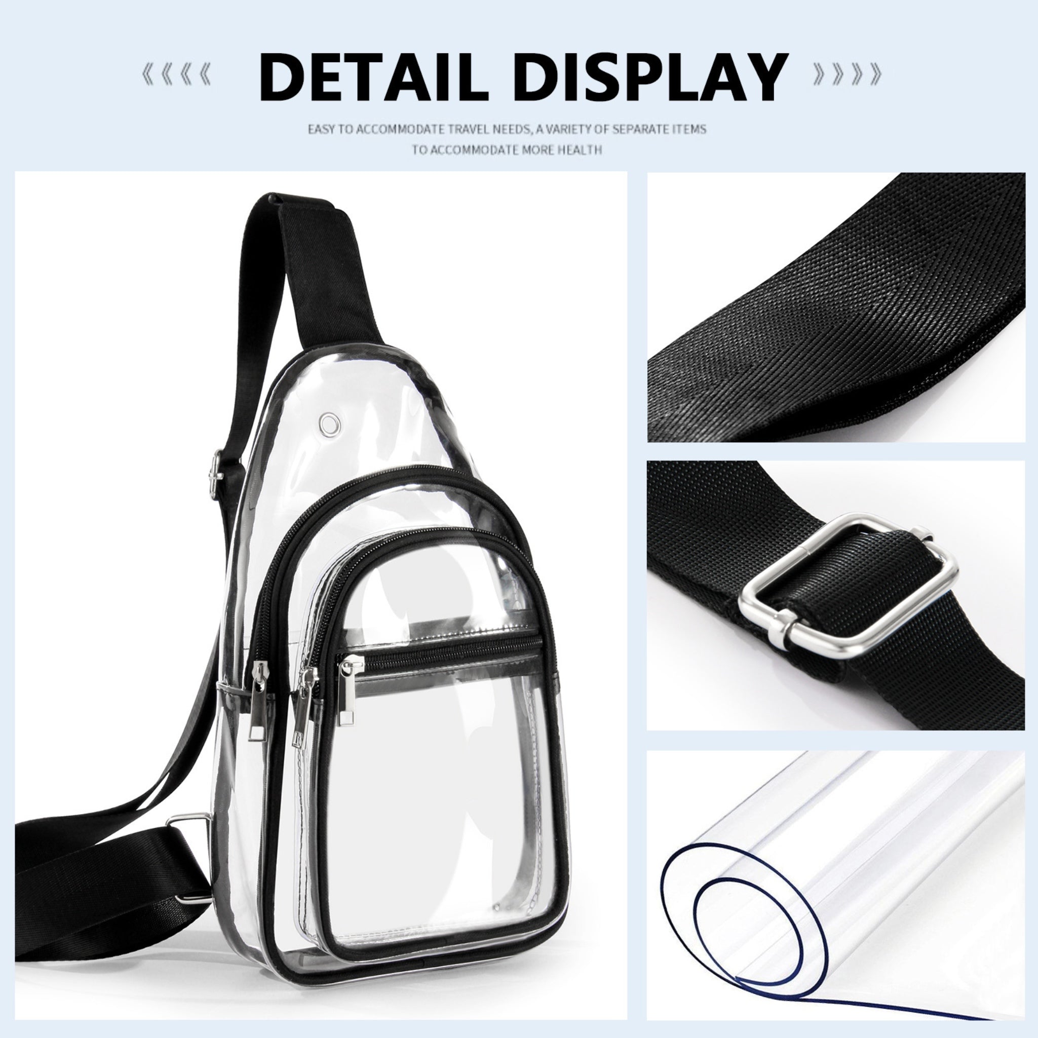 PVC Clear Sports Chest Bag