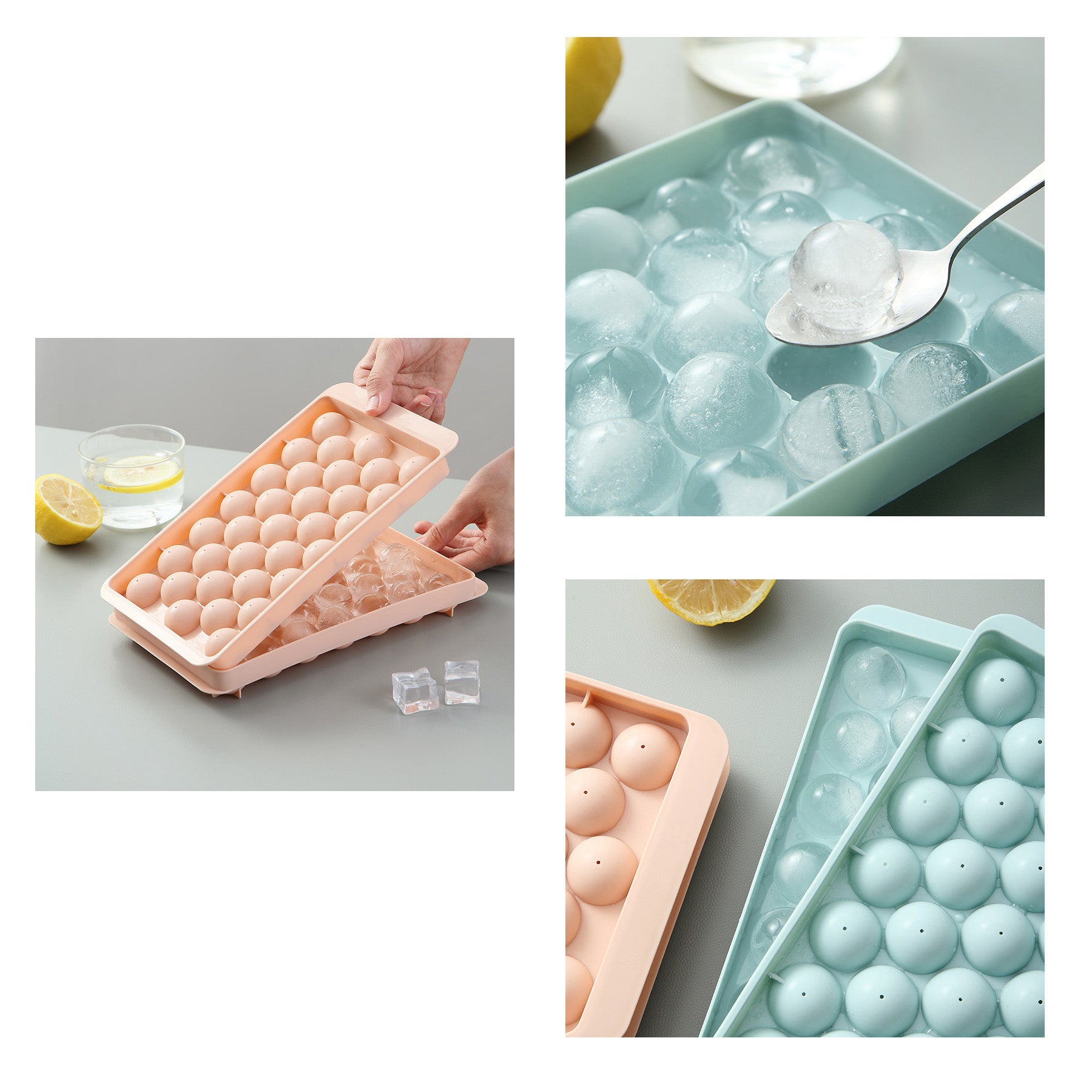 33-Grid Round Ice Cube Mold