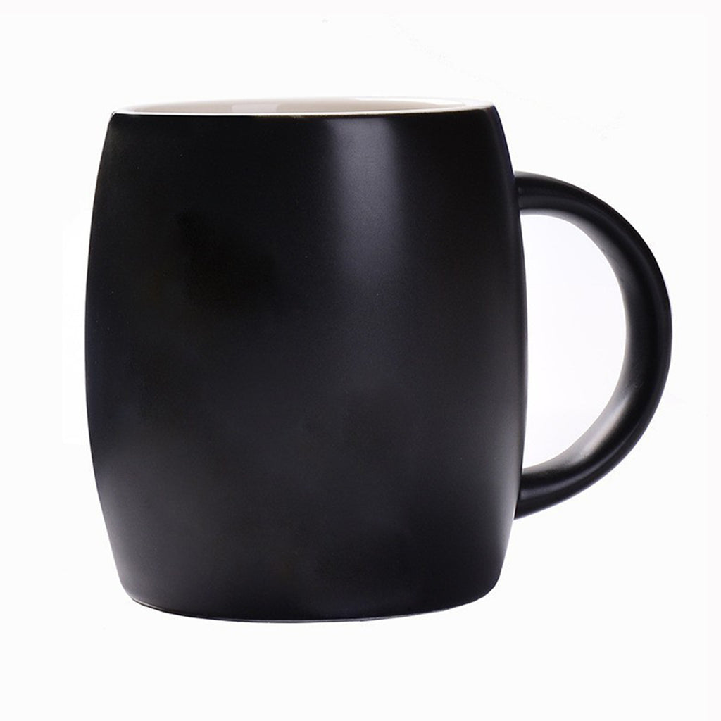 Circular Wine Barrel Ceramic Coffee Mug