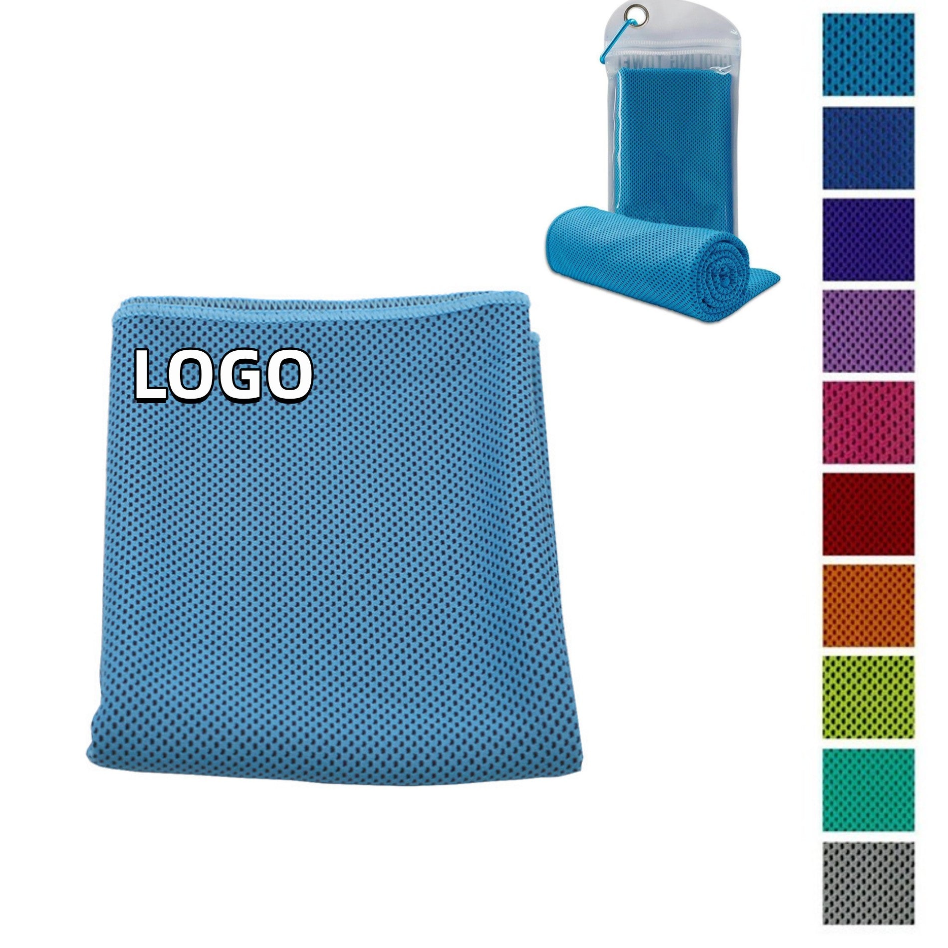 Outdoor Multi-Purpose Cooling And Sweat-Absorbing Ice Towel