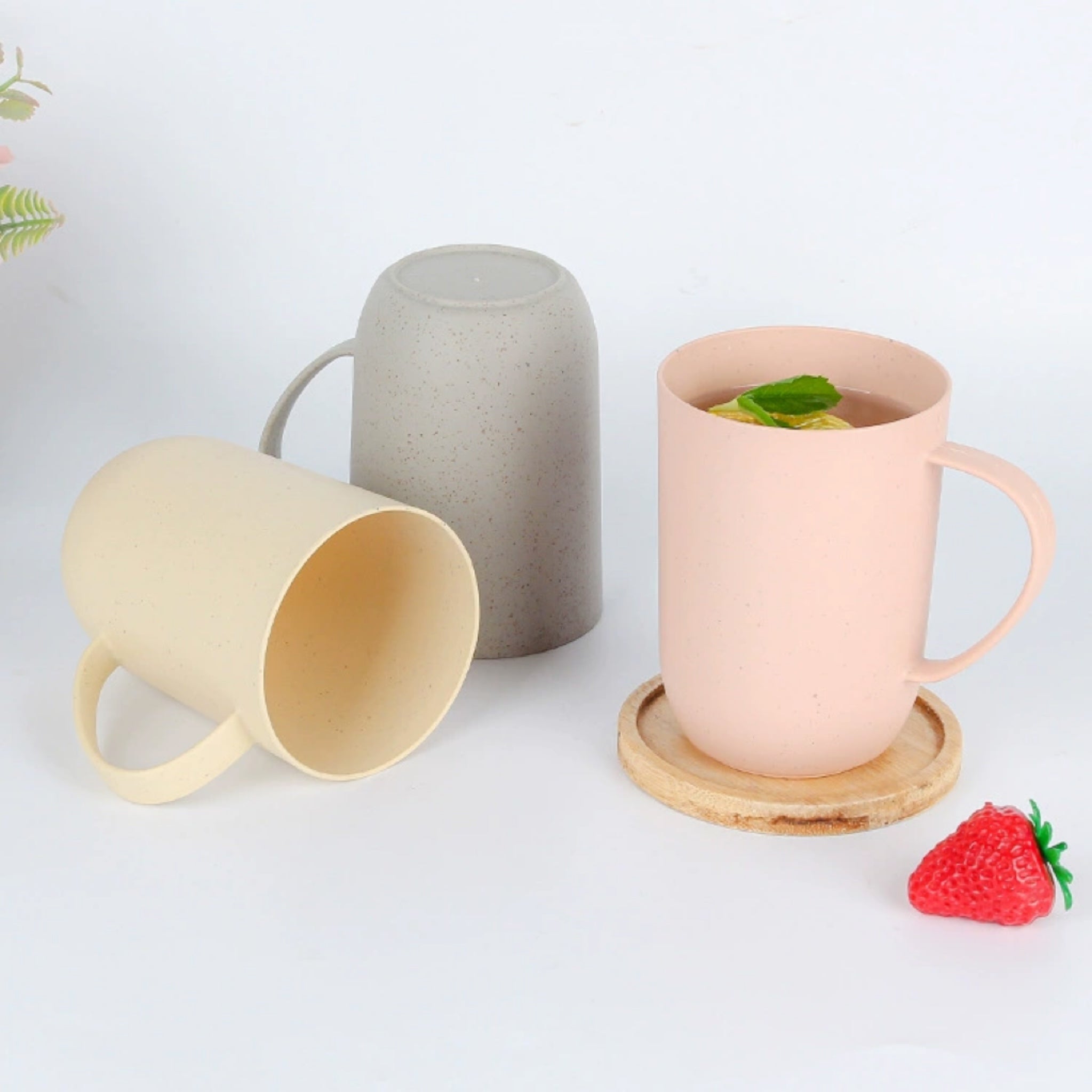Wheat Fiber Single-Handle Rinse Cup
