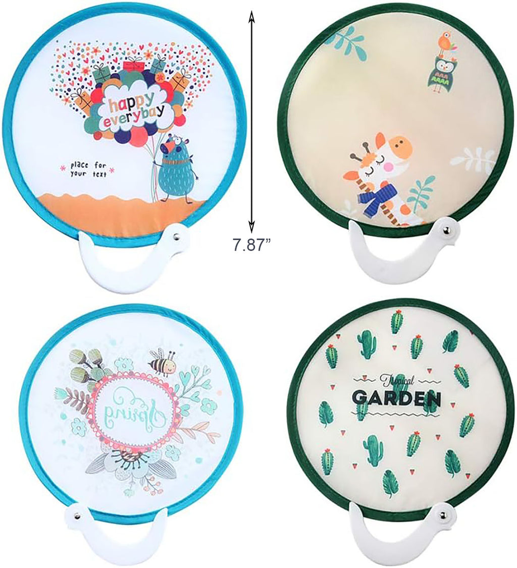 Portable Cartoon Round Collapsible Fan