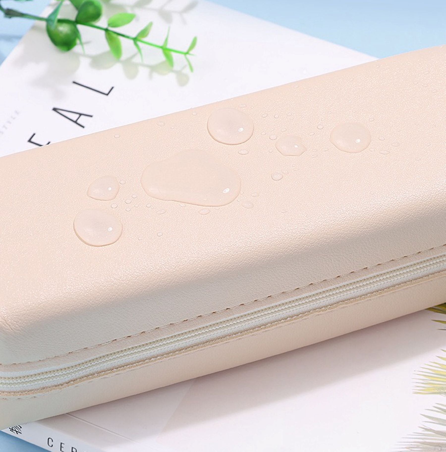 PU Leather Large-capacity Pen Case