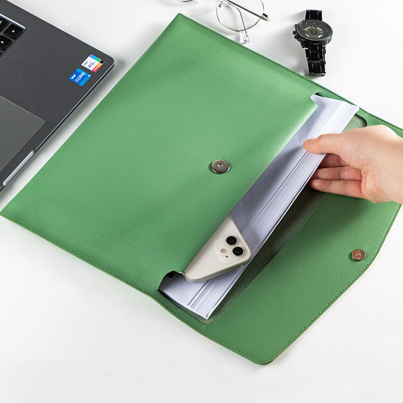 Pu Leather A4 File Folder Document Bag