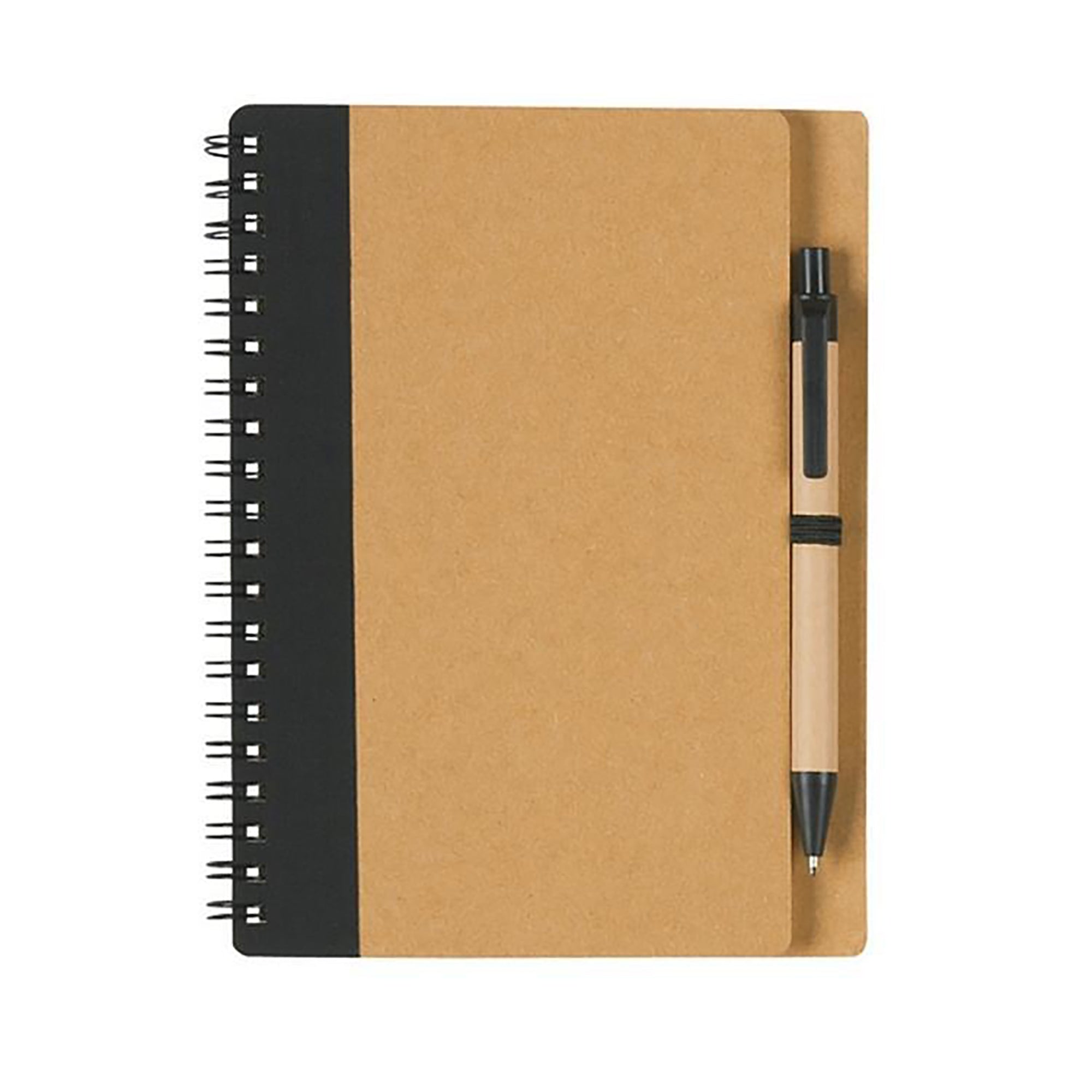 Eco-Chic Kraft Paper Journal Spiral-Bound Gift Set with Pen