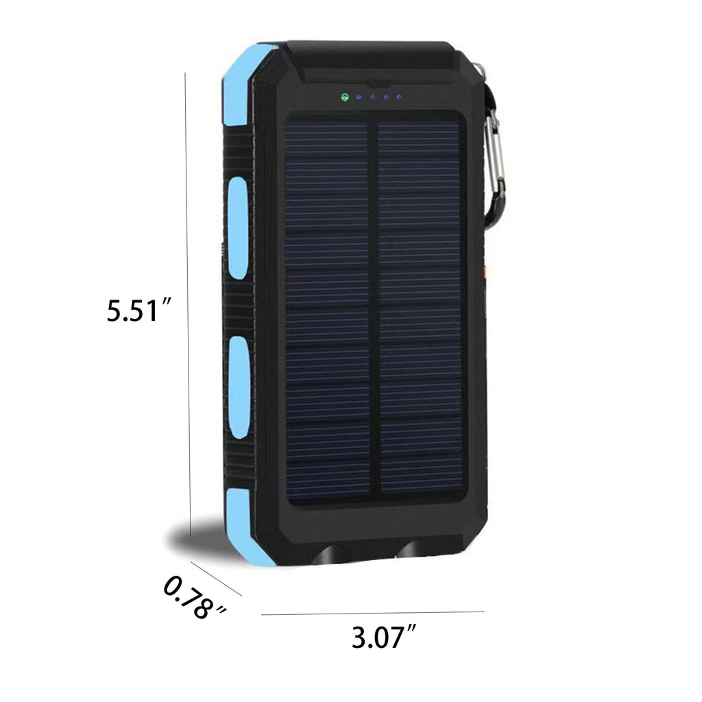 8000mAh Solar Power Bank w/Compass