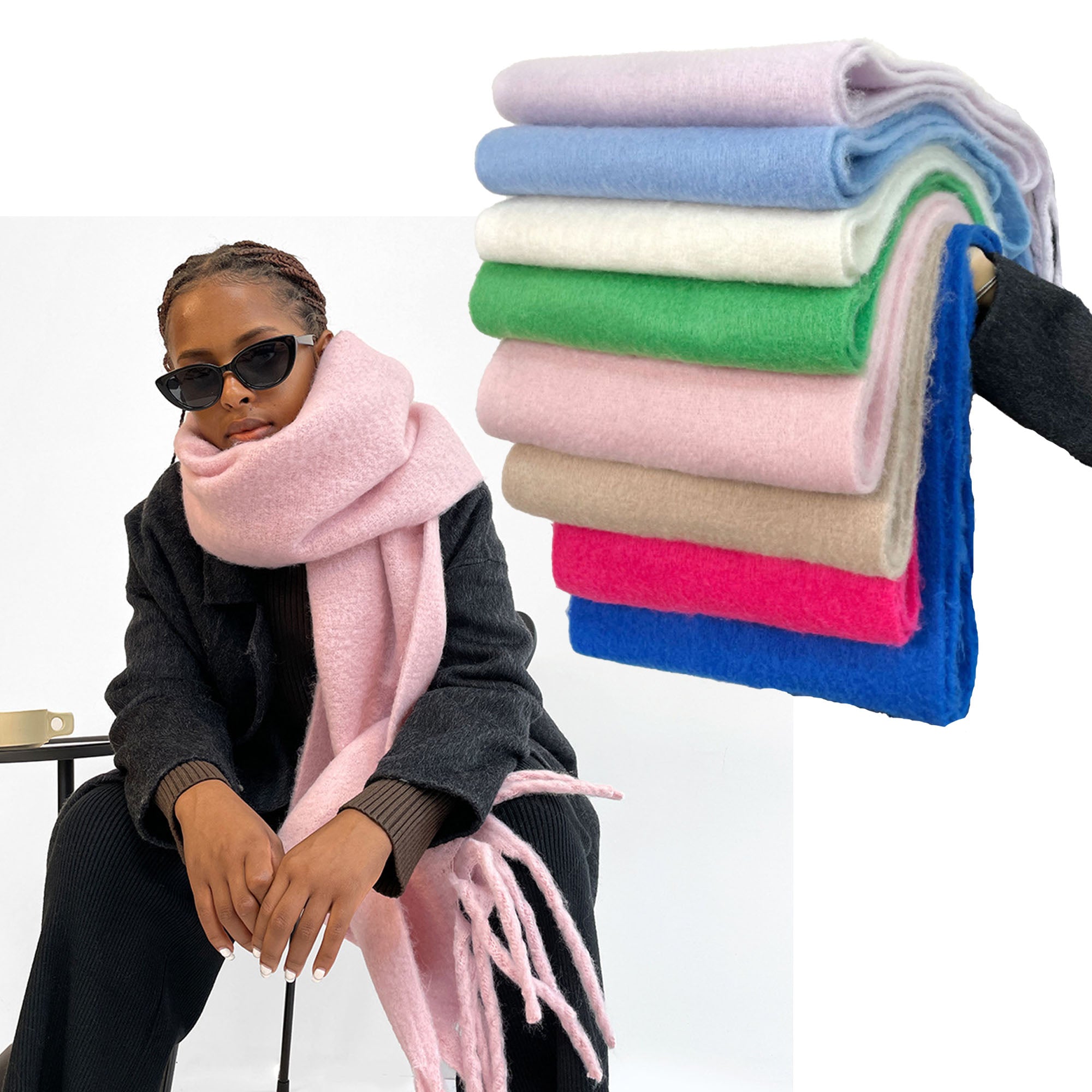 Women Cashmere Feel Scarf