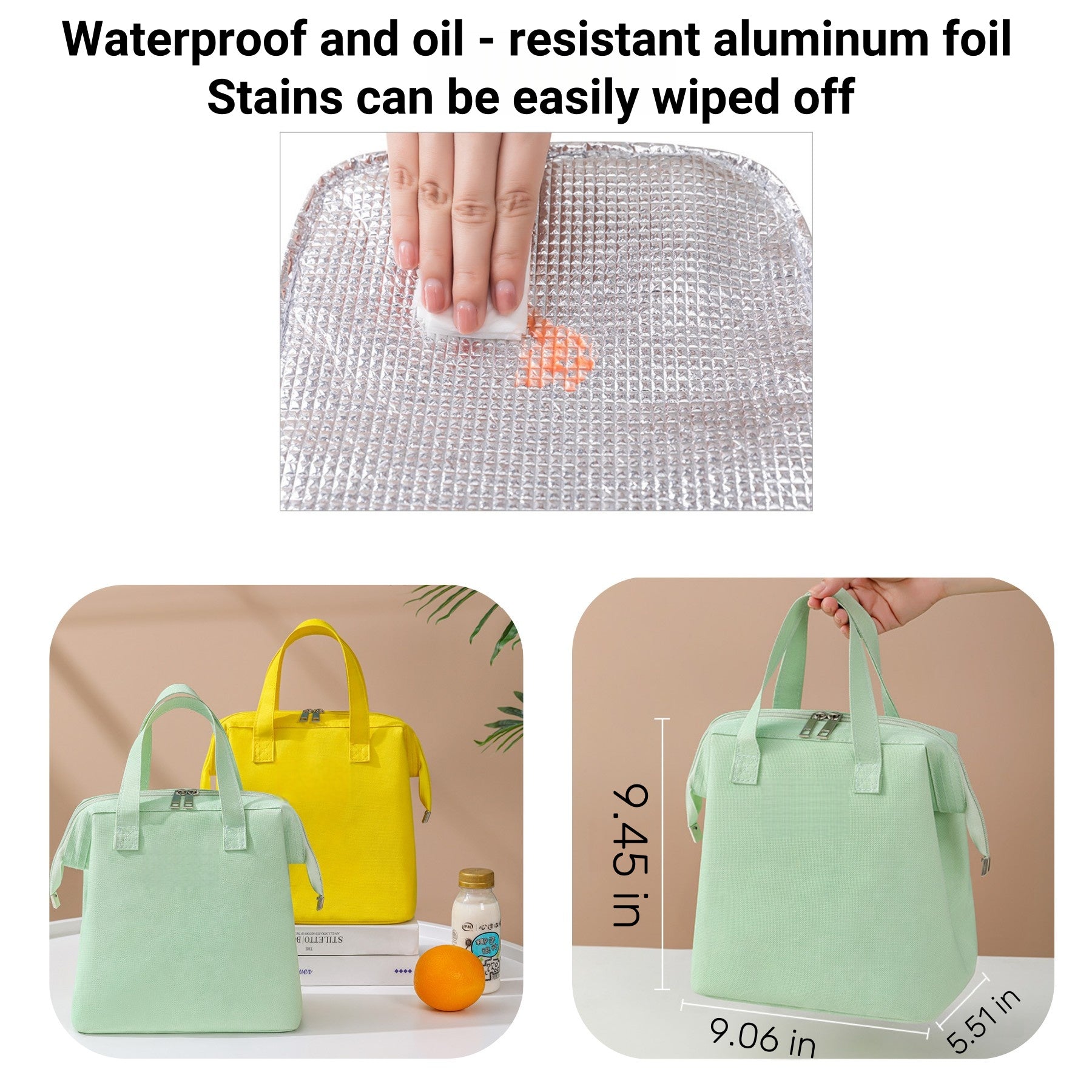 Portable And Large-Capacity Macaron-Colored Ice Bag