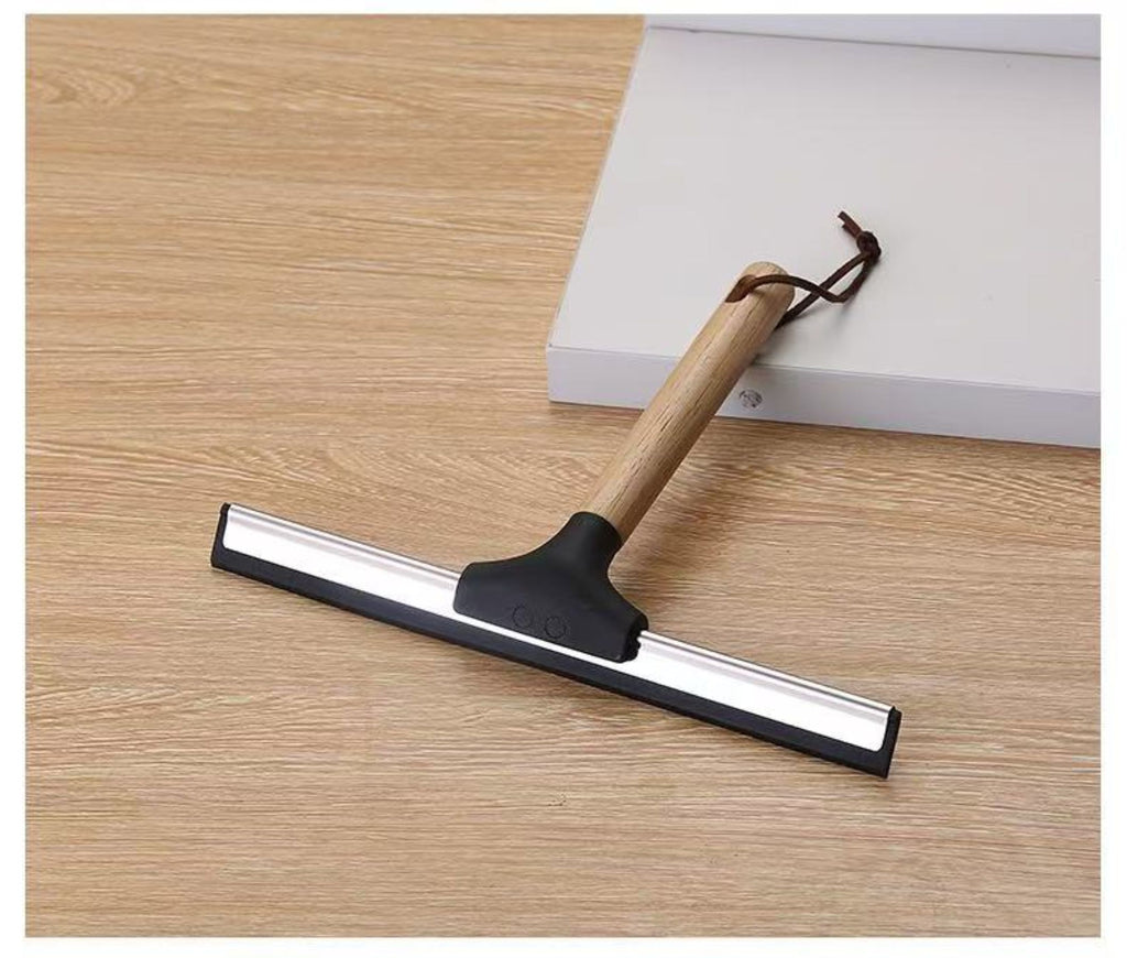 Wooden-Handled Glass Wiper