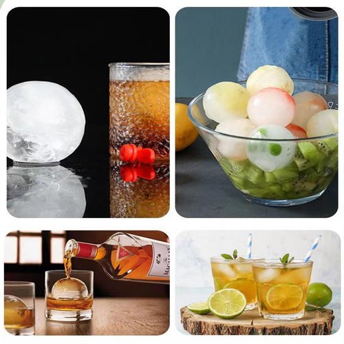 4 Silicone Round Ice Sphere Tray