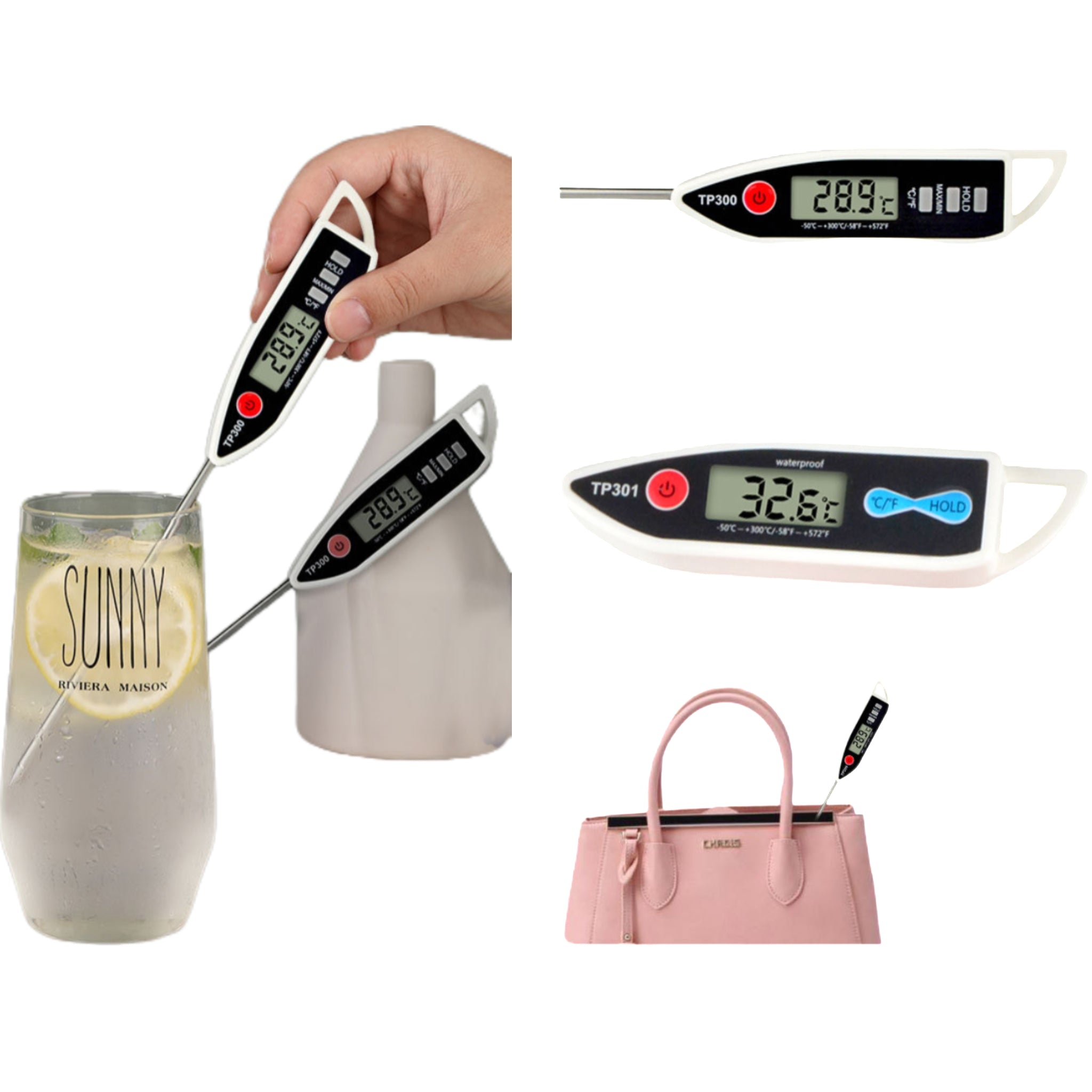 Probe - type Food Thermometer for Meat and Baby Bottles