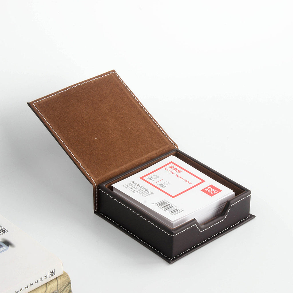 Leather Sticky Note Box