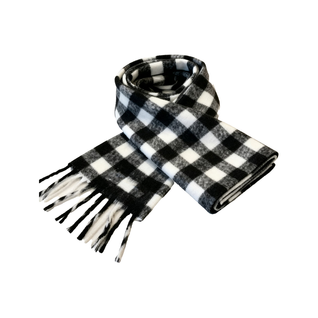 Warm Knitted Woven Scarf W/ Tassel