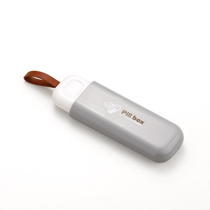 Portable Three-Compartment Dispensing Pill Box