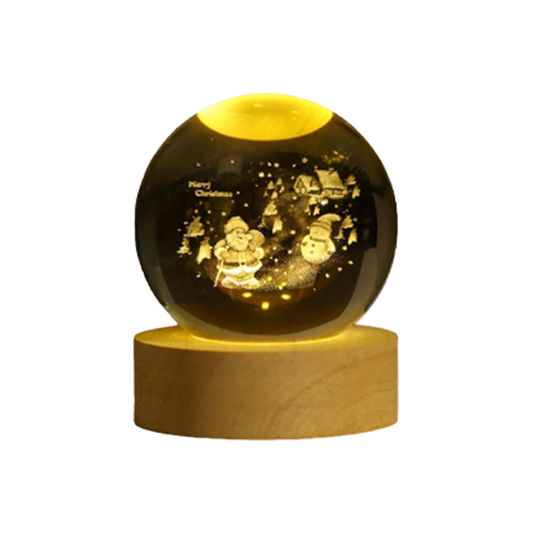 Christmas Decorative Crystal Ball With Base