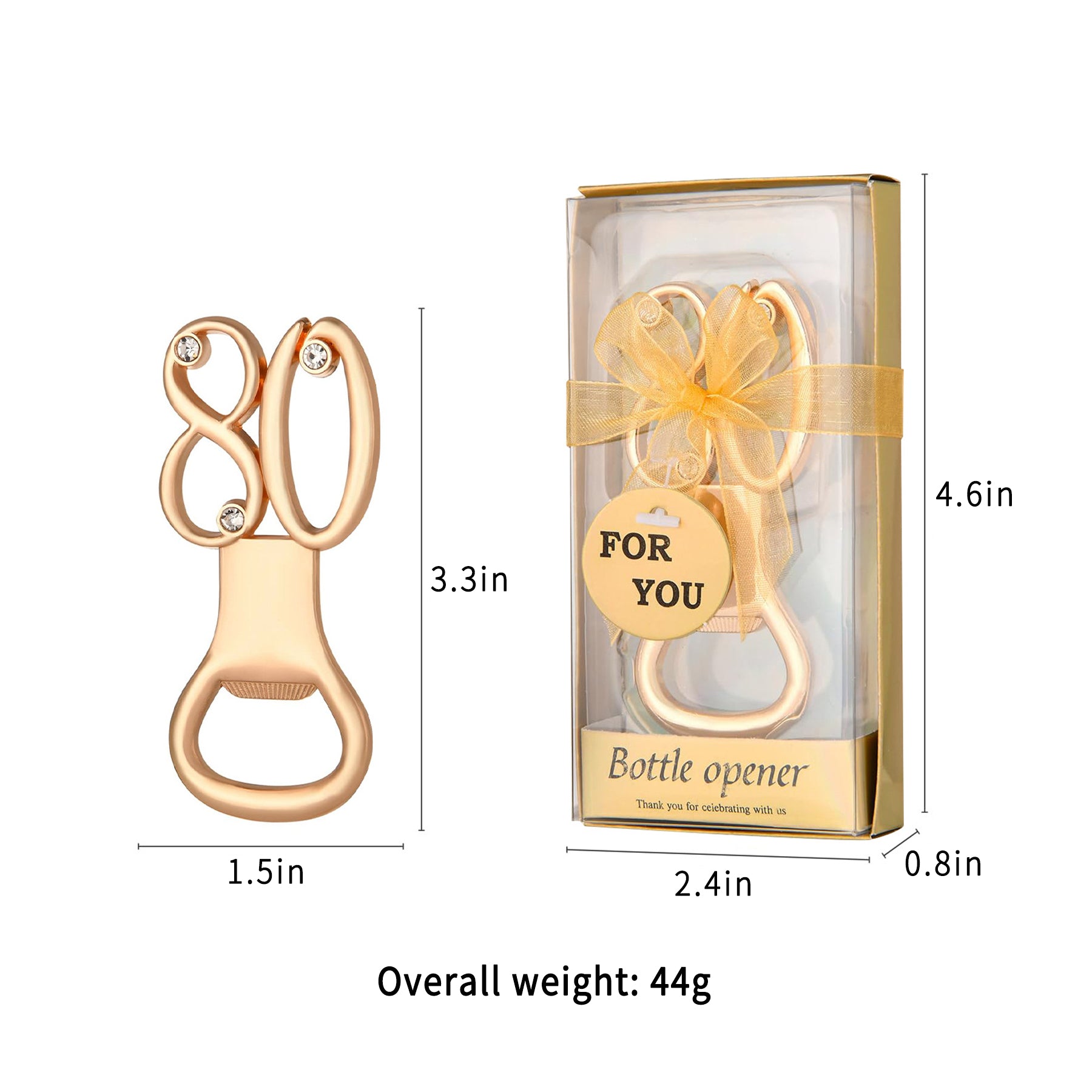 Digital Alloy Corkscrew Birthday Bottle Opener For Party Favors