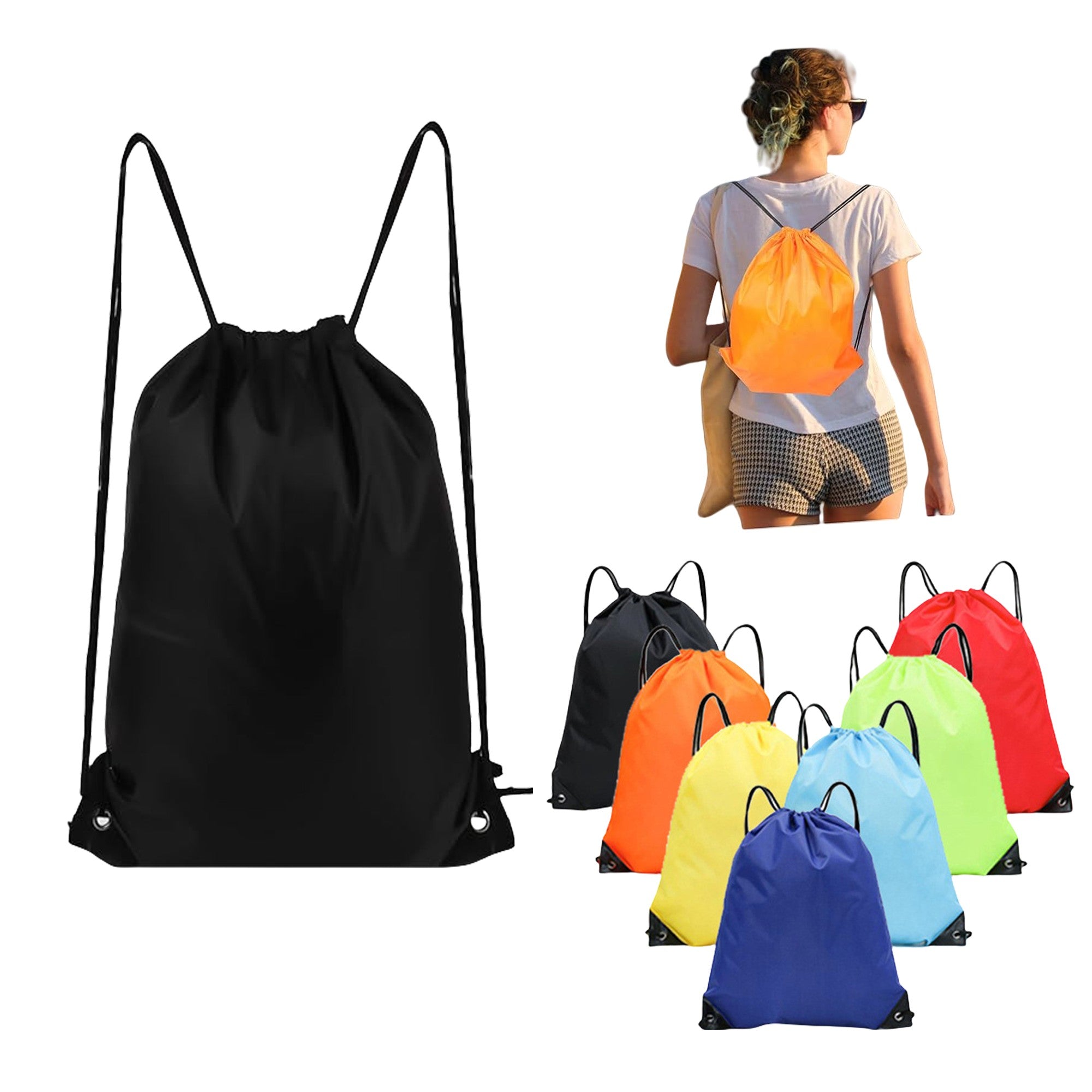 Polyester Drawstring Sports Backpack