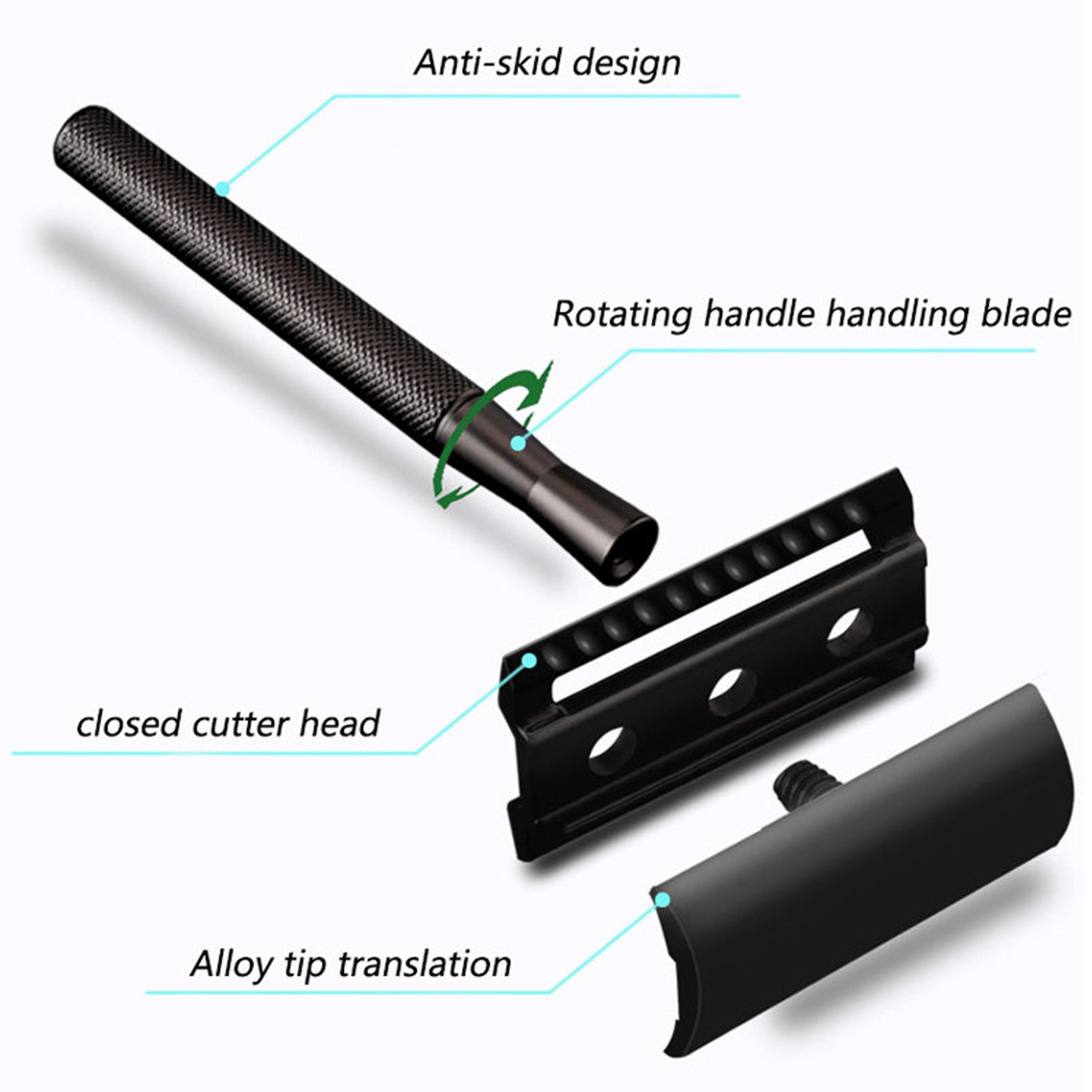 High-Grade Manual Old-Fashioned Double-Sided Blade Razor