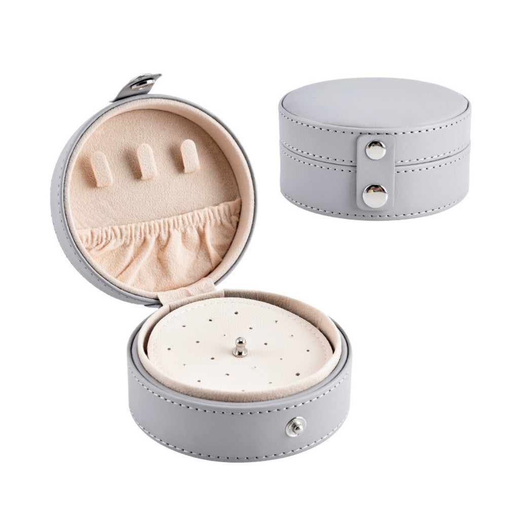 Portable Round Jewelry Box