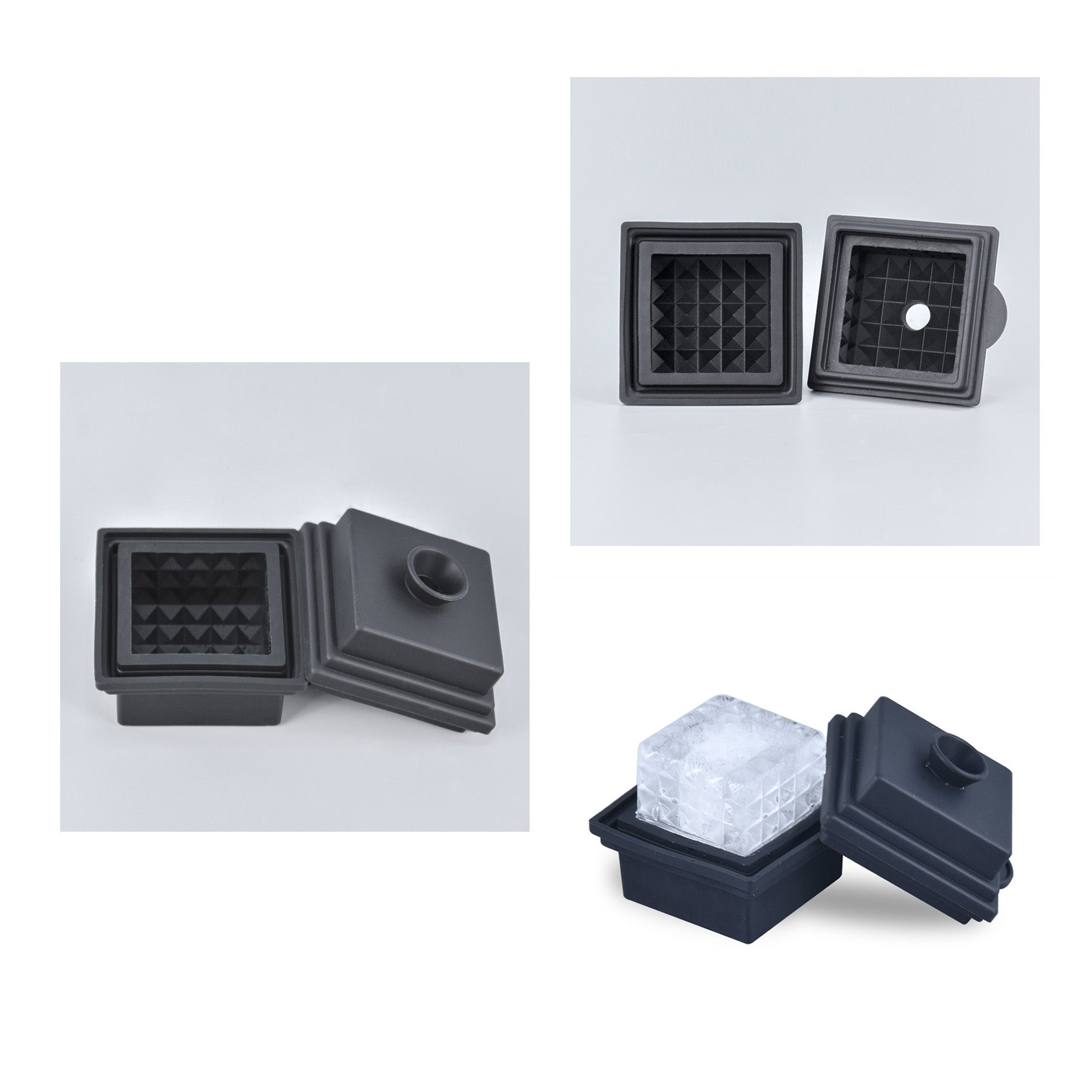 Silicone 1 Holes Customizable Ice Logo Cube Tray