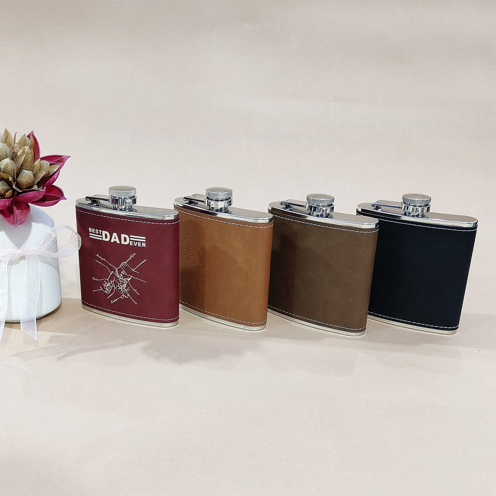 Leather Portable Outdoor Hip Flask