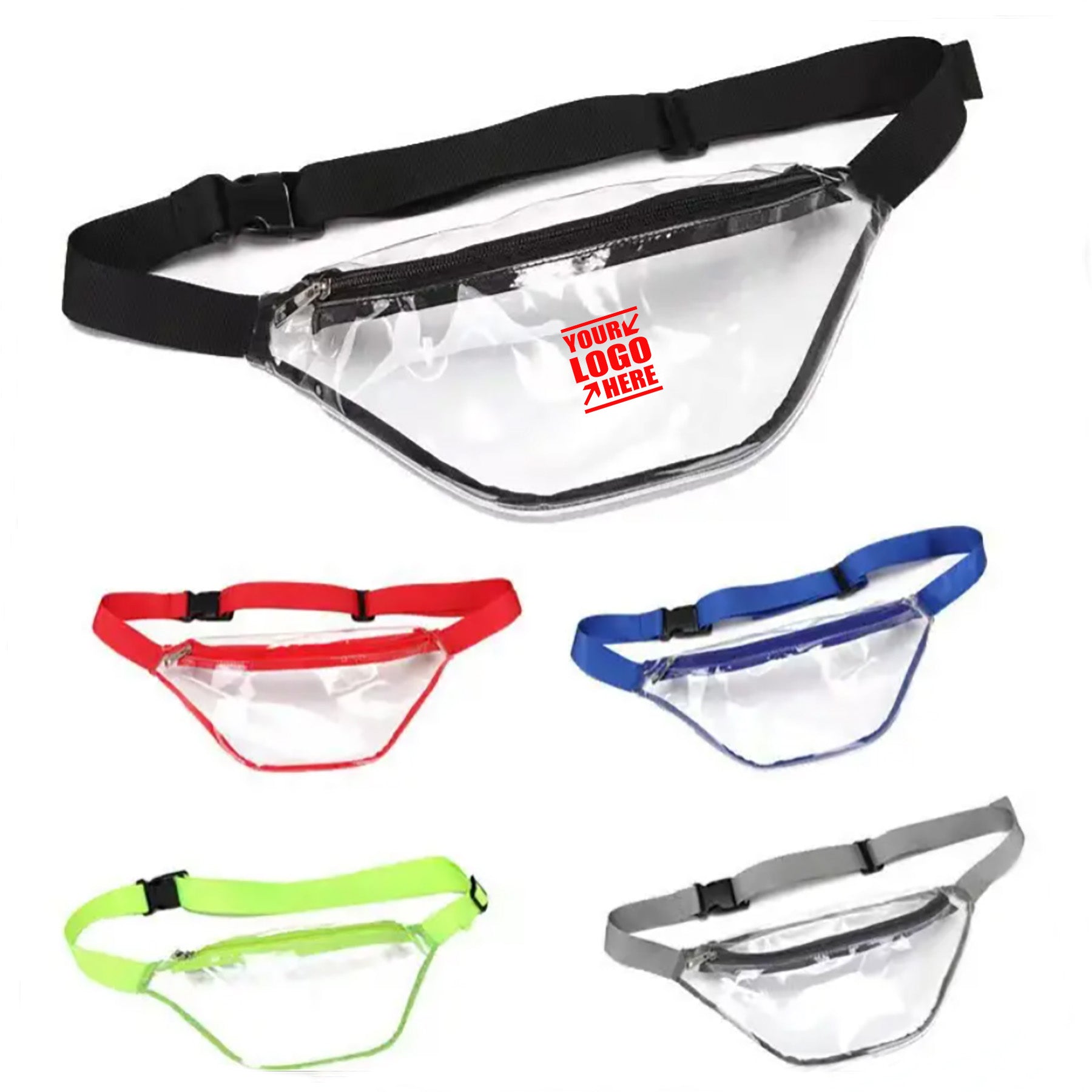 PVC Transparent Waterproof Sports Waist Bag