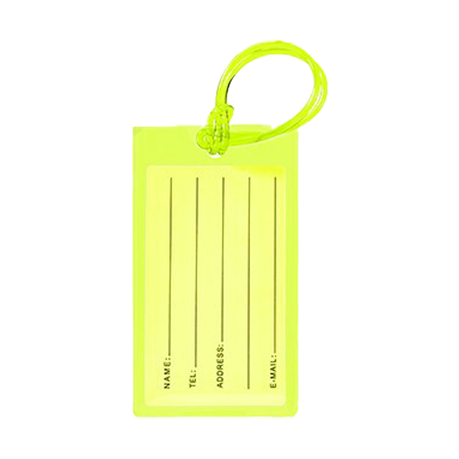 Colored Plastic PVC Luggage Tag