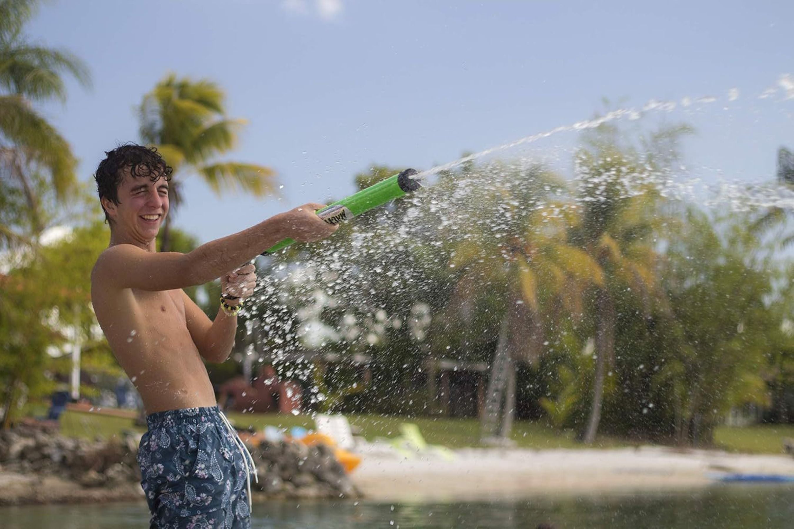 Summer Beach Single-tube Water Gun Toy