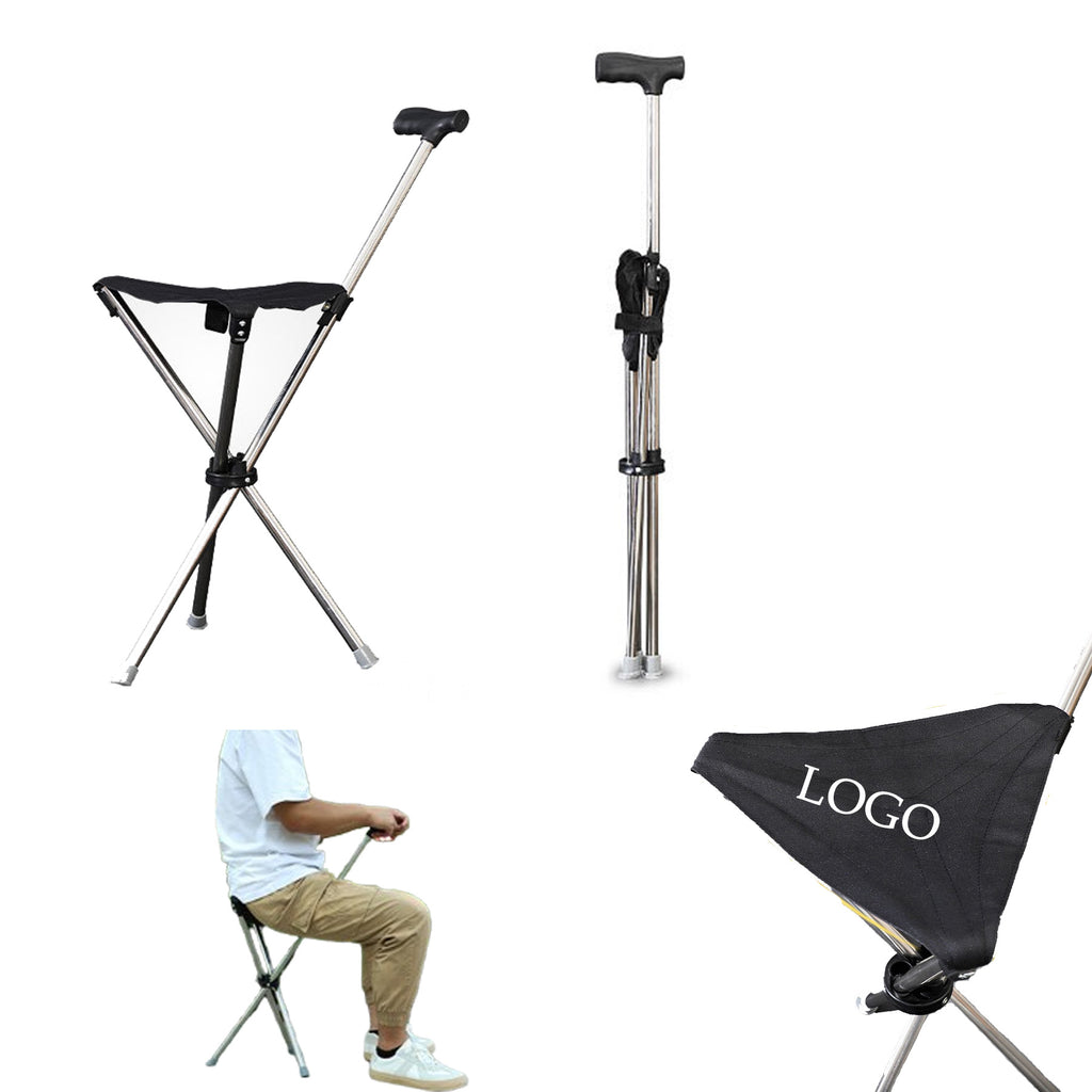 Foldable Walking Cane With Seat