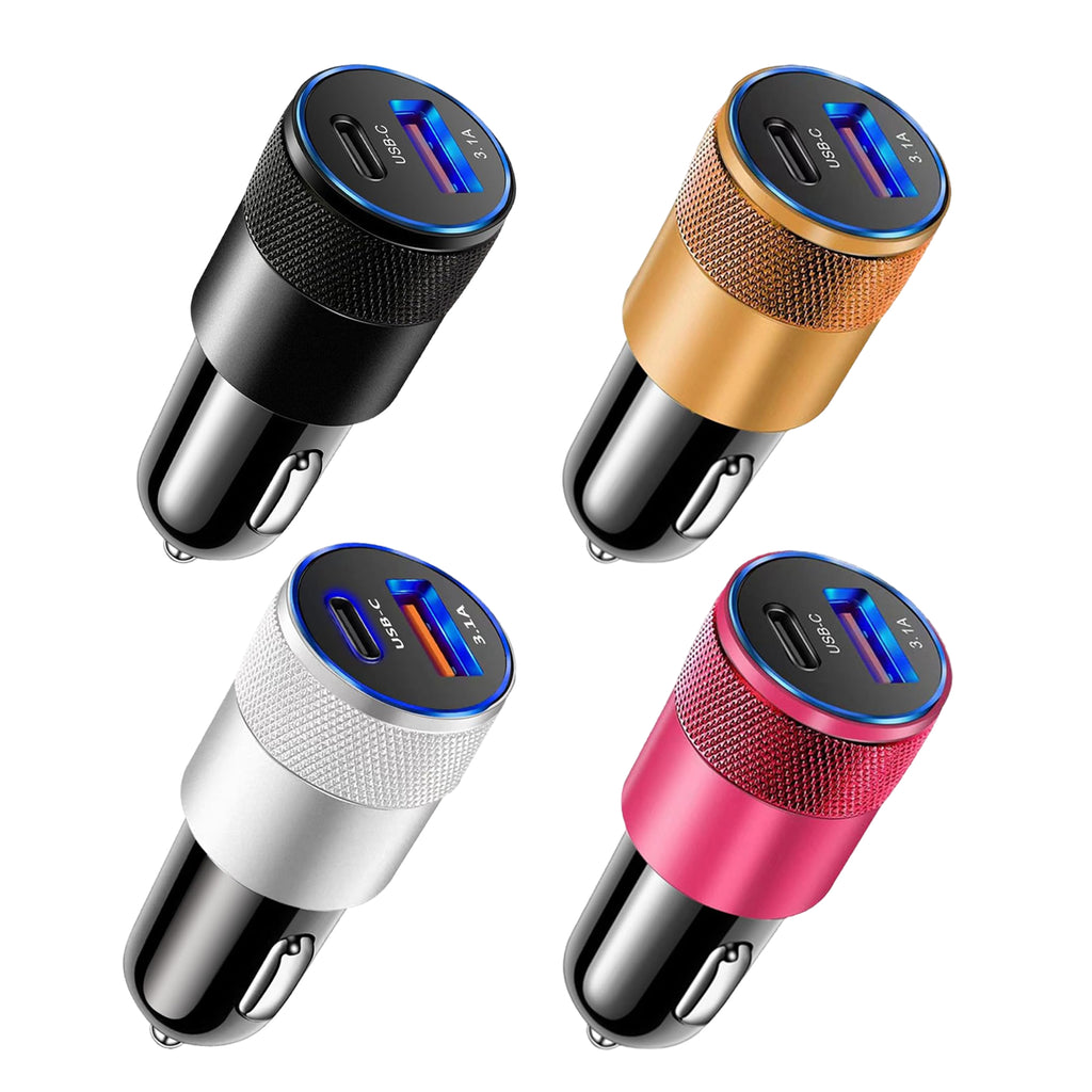 USB-C & USB-A Car Power Adapter
