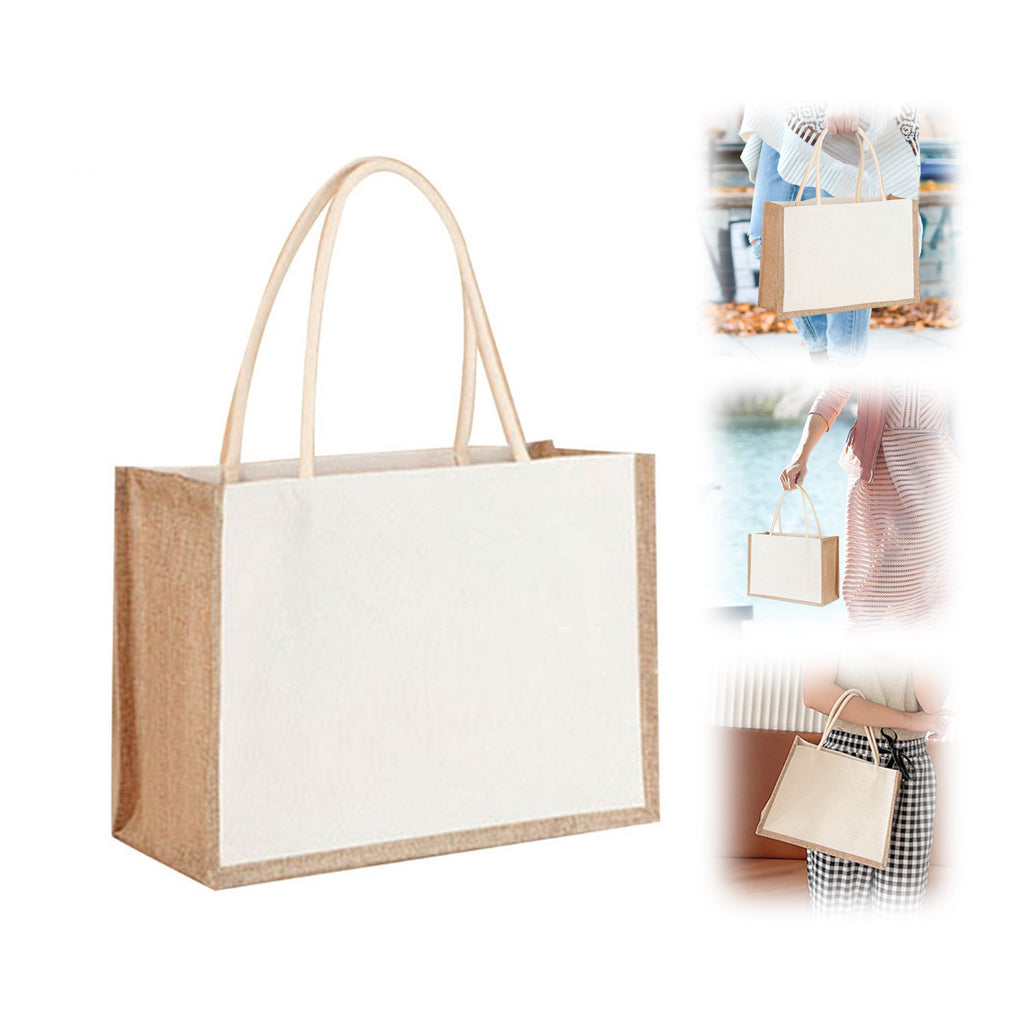 Reusable Jute Gift Tote with Handle