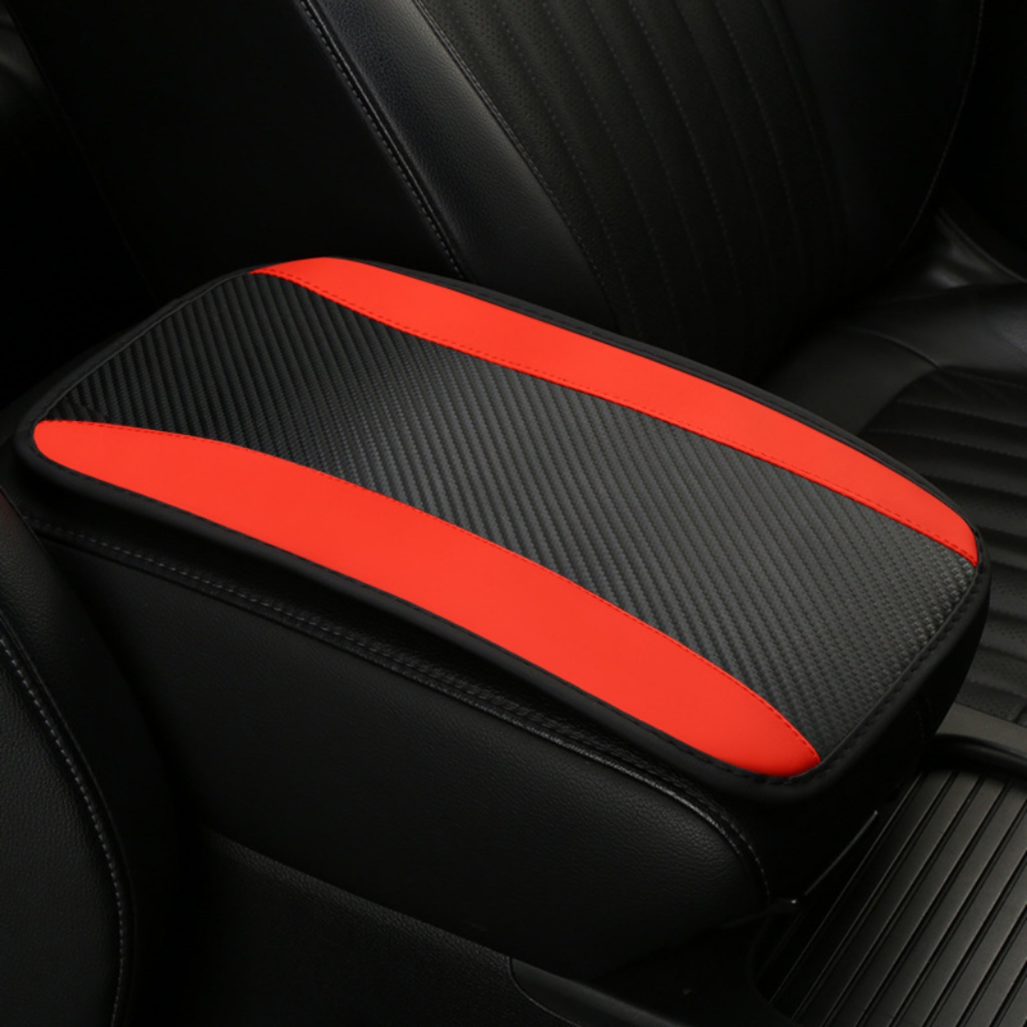 Console Top Pad Carbon Print Non Slip Ergonomic